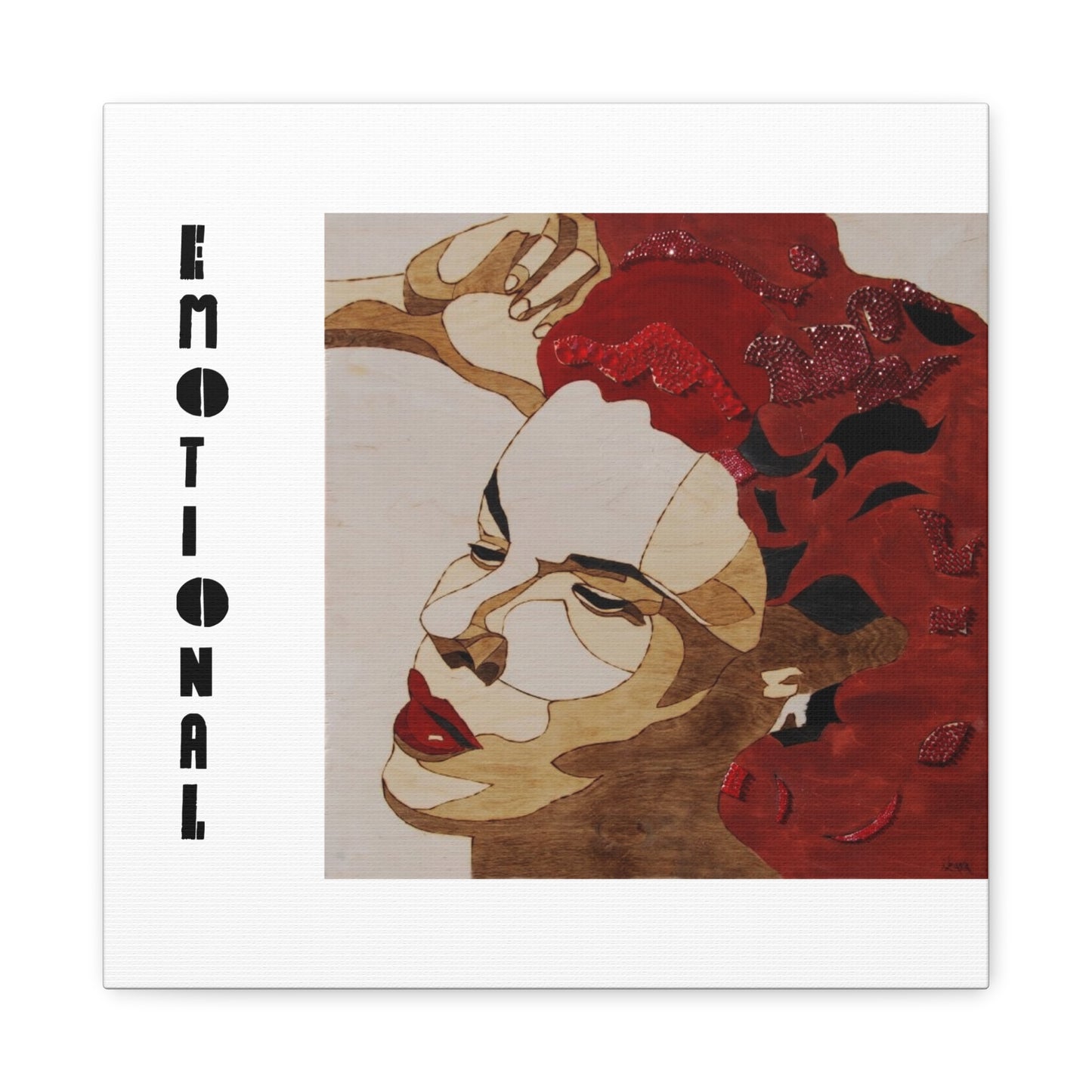 "Emotional" Canvas, Stretched, 1.25"
