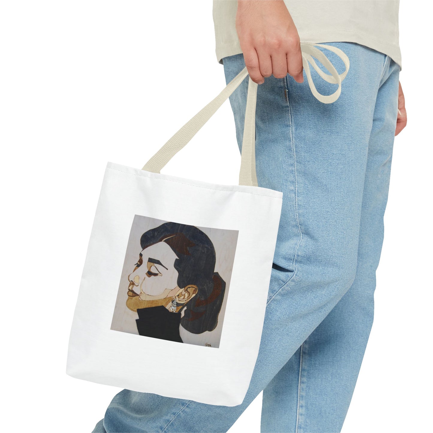 Elegant Art Tote Bag with Inspirational Quote Perfect for Everyday Use