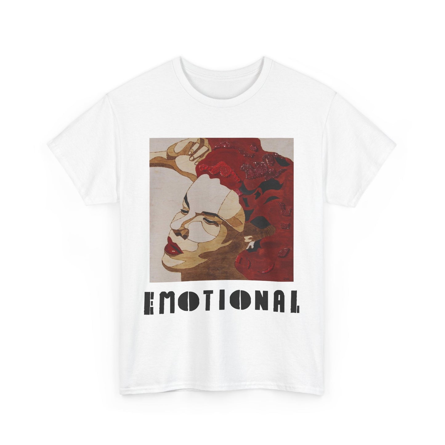 Emotional Art Unisex Heavy Cotton Tee | Aesthetic Shirt, Soft Graphic Tee, Casual Wear, Gift for Art Lovers, Unique Expression