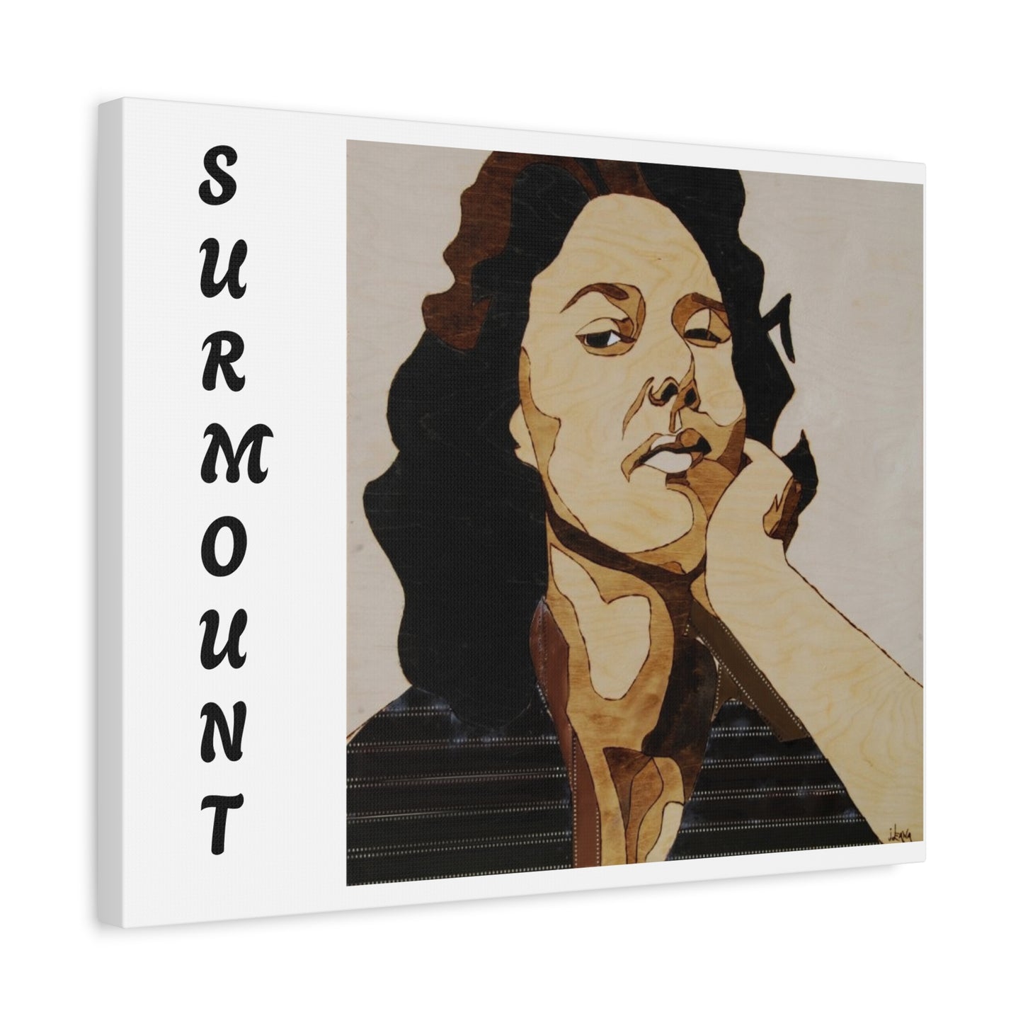 "Surmount", Dorothy Danbridge inspired Contemporary Art Canvas Print - Modern Serene Portrait Decoration