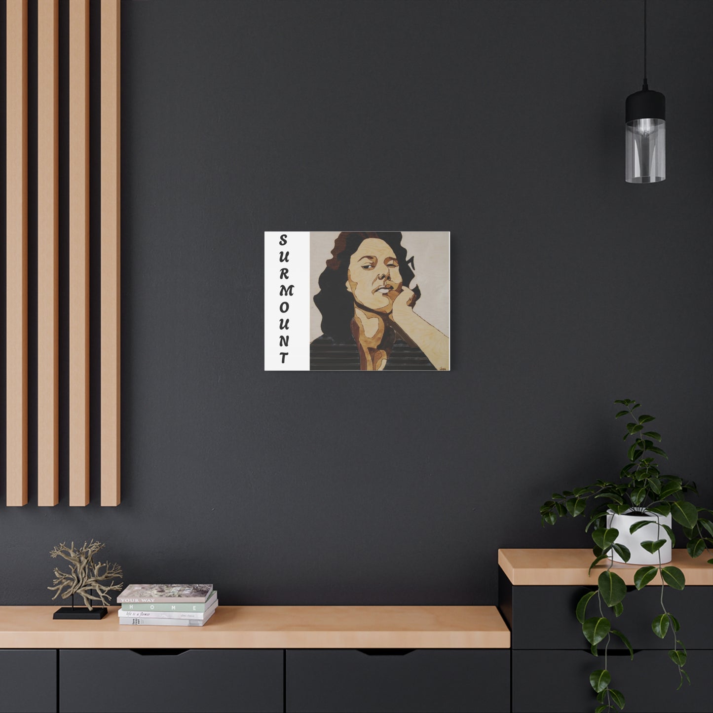 "Surmount", Dorothy Danbridge inspired Contemporary Art Canvas Print - Modern Serene Portrait Decoration