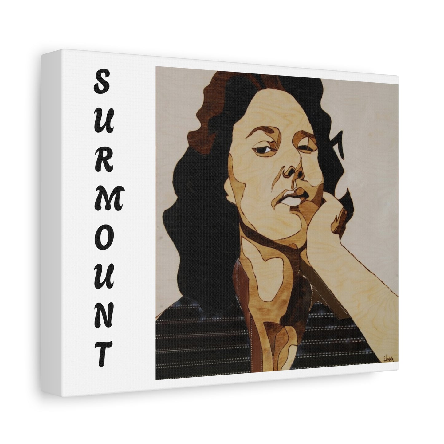 "Surmount", Dorothy Danbridge inspired Contemporary Art Canvas Print - Modern Serene Portrait Decoration
