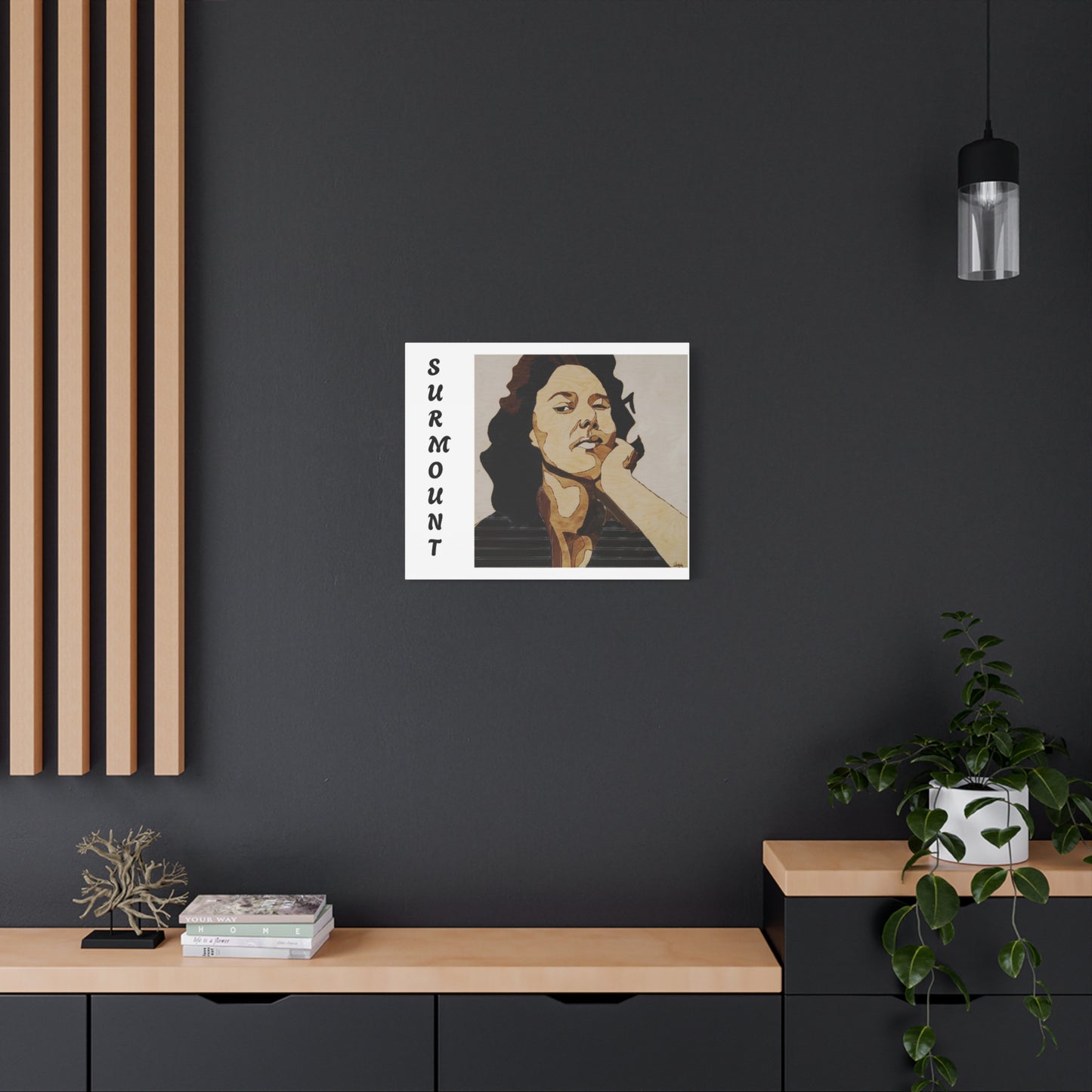 "Surmount", Dorothy Danbridge inspired Contemporary Art Canvas Print - Modern Serene Portrait Decoration