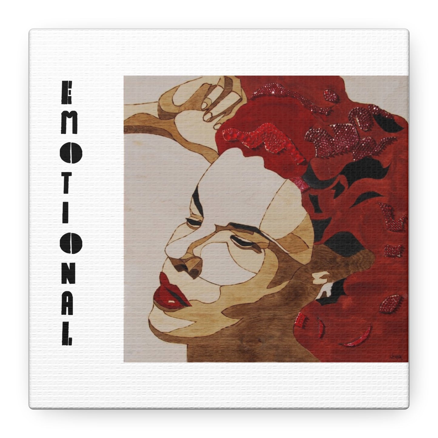 "Emotional" Canvas, Stretched, 1.25"
