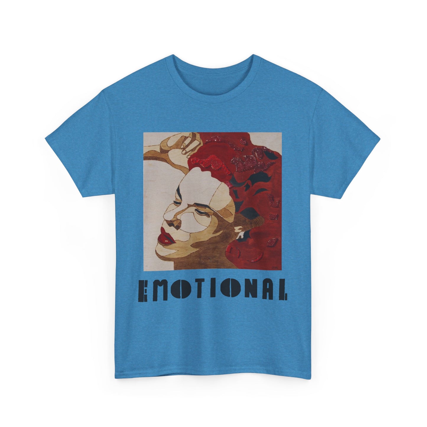 Emotional Art Unisex Heavy Cotton Tee | Aesthetic Shirt, Soft Graphic Tee, Casual Wear, Gift for Art Lovers, Unique Expression