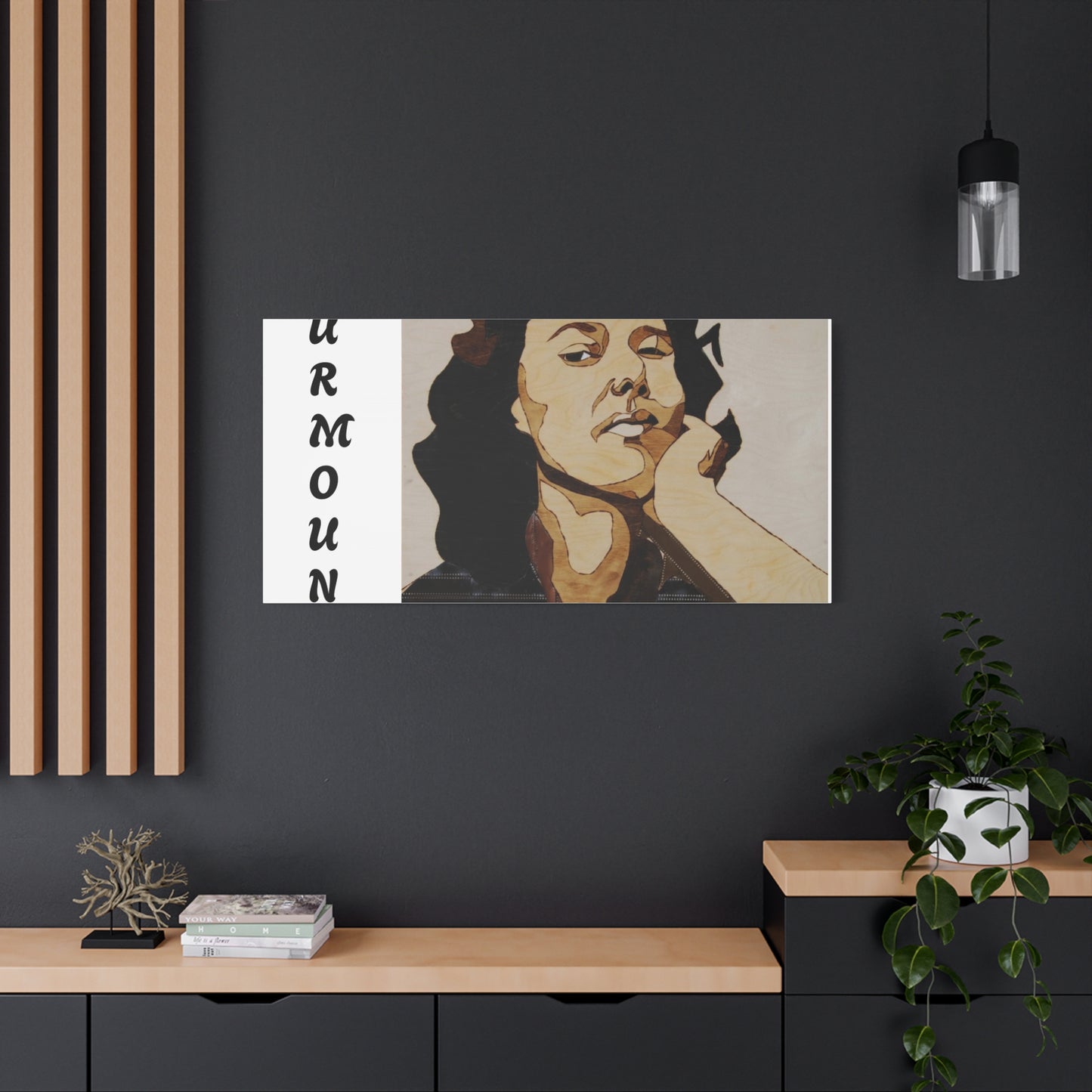 "Surmount", Dorothy Danbridge inspired Contemporary Art Canvas Print - Modern Serene Portrait Decoration