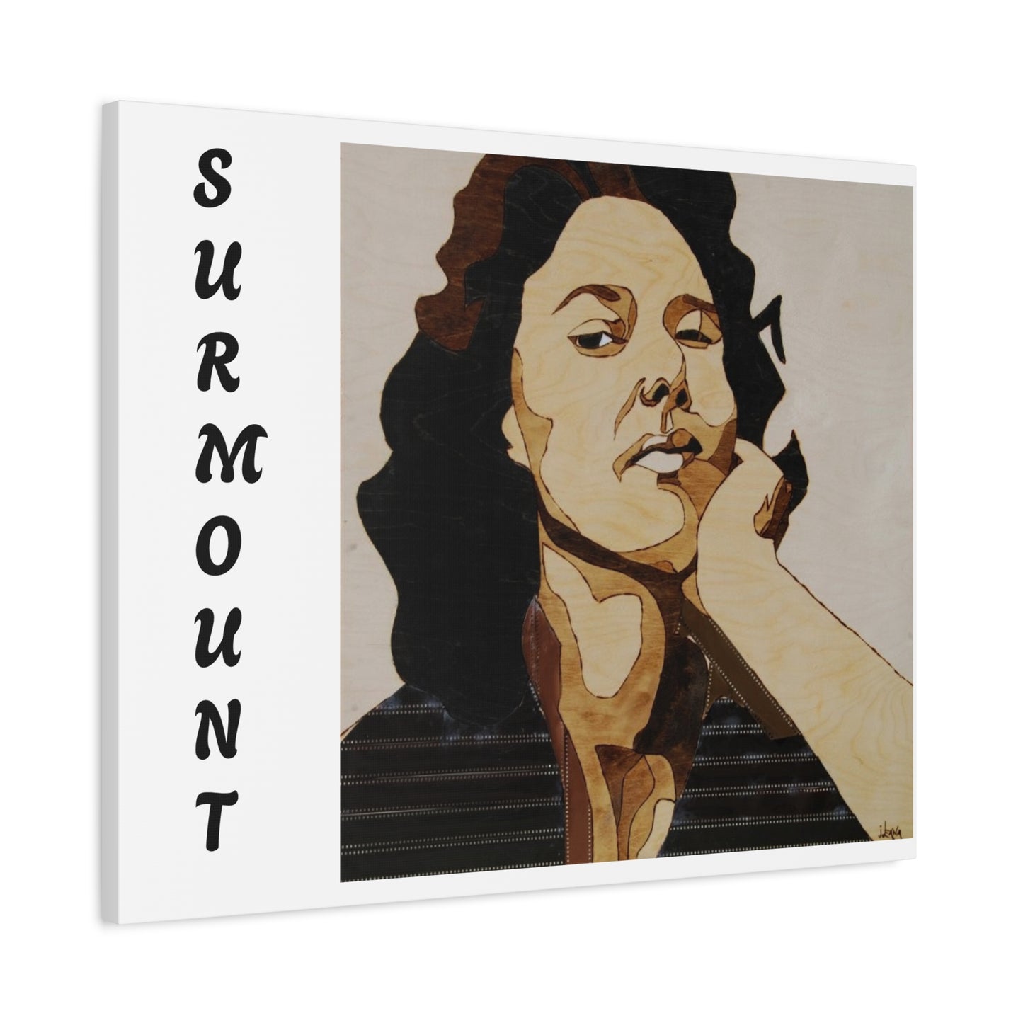 "Surmount", Dorothy Danbridge inspired Contemporary Art Canvas Print - Modern Serene Portrait Decoration