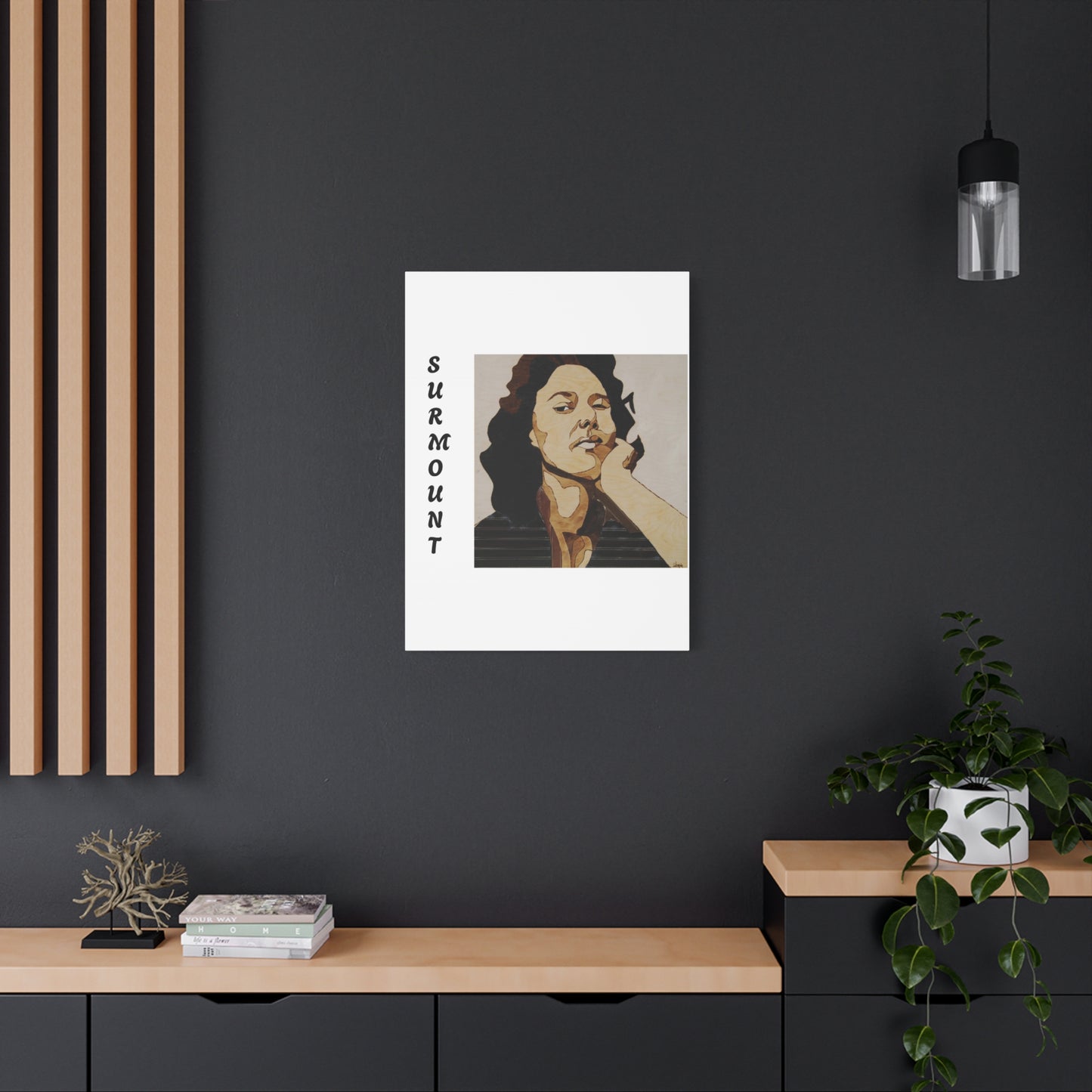 "Surmount", Dorothy Danbridge inspired Contemporary Art Canvas Print - Modern Serene Portrait Decoration