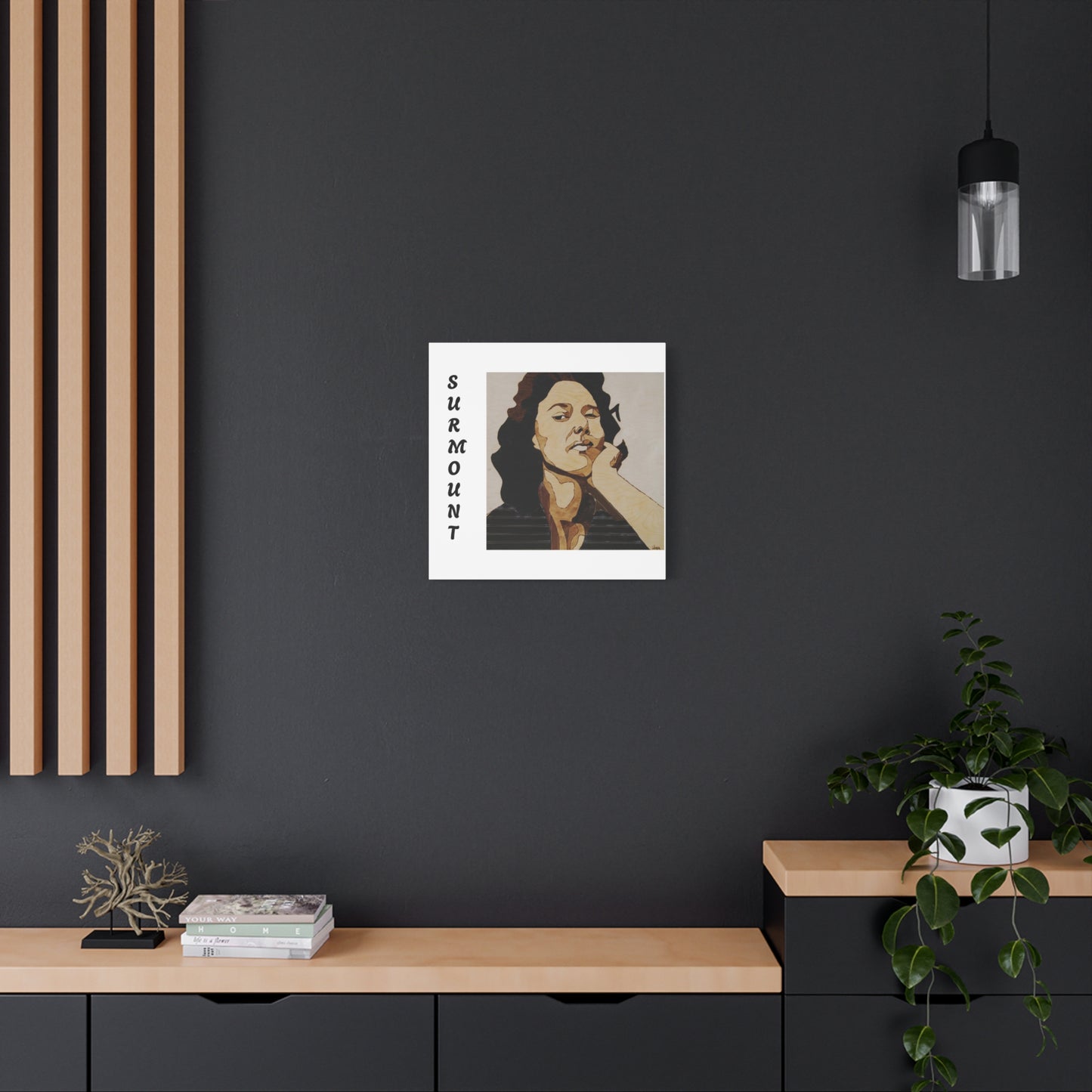 "Surmount", Dorothy Danbridge inspired Contemporary Art Canvas Print - Modern Serene Portrait Decoration
