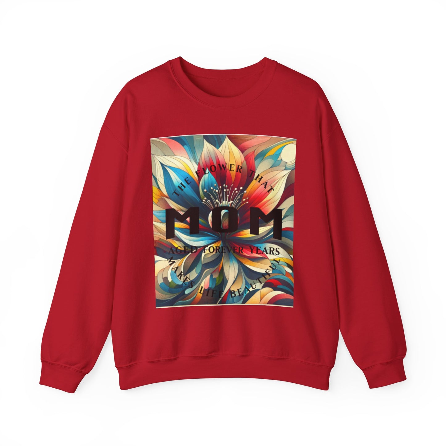 "The Flower" Mom Crewneck Sweatshirt - Perfect Gift for Mother's Day