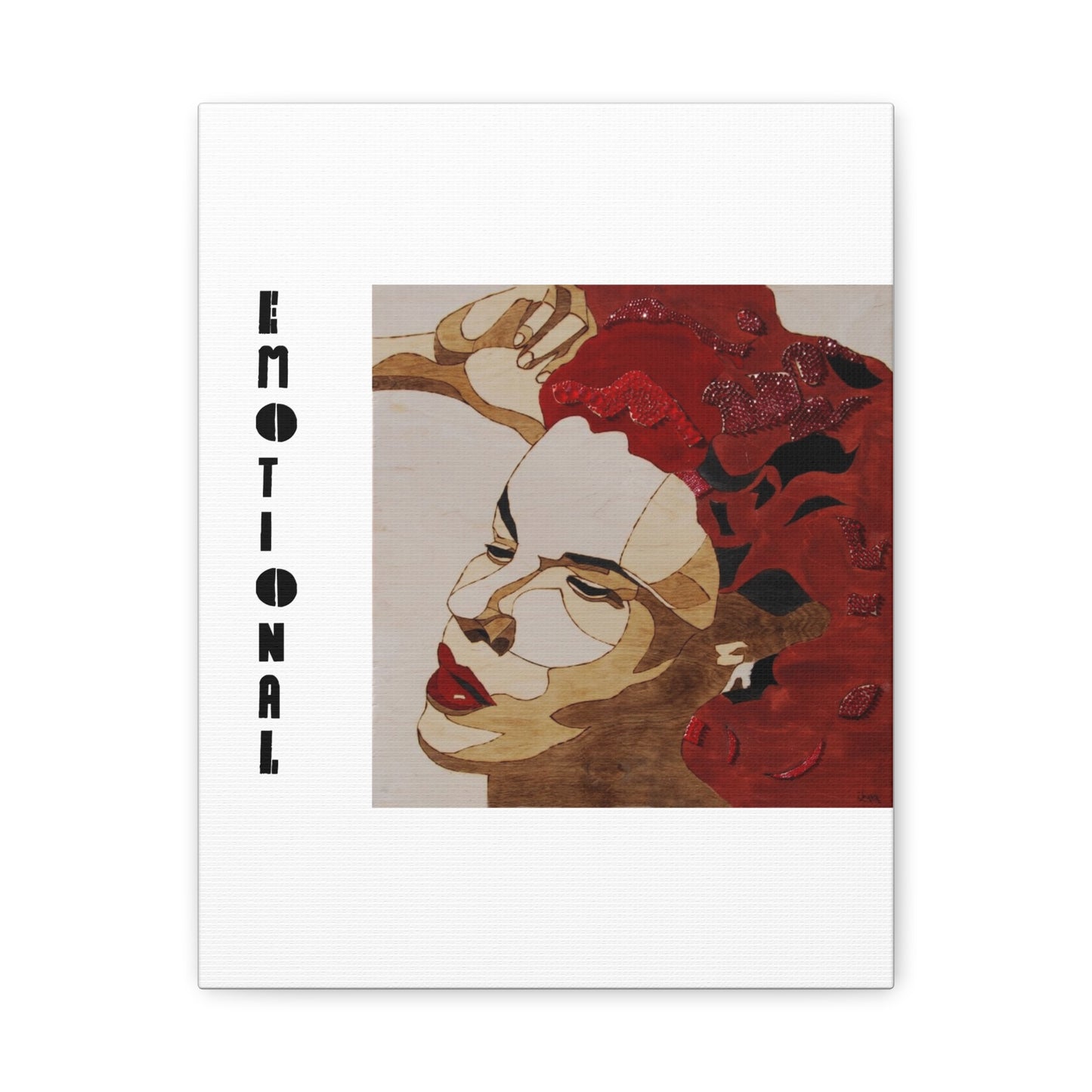 "Emotional" Canvas, Stretched, 1.25"