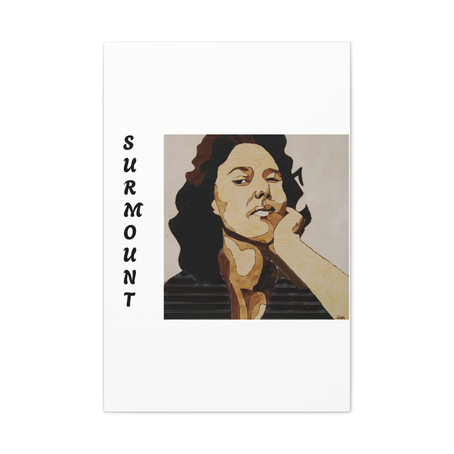 "Surmount", Dorothy Danbridge inspired Contemporary Art Canvas Print - Modern Serene Portrait Decoration