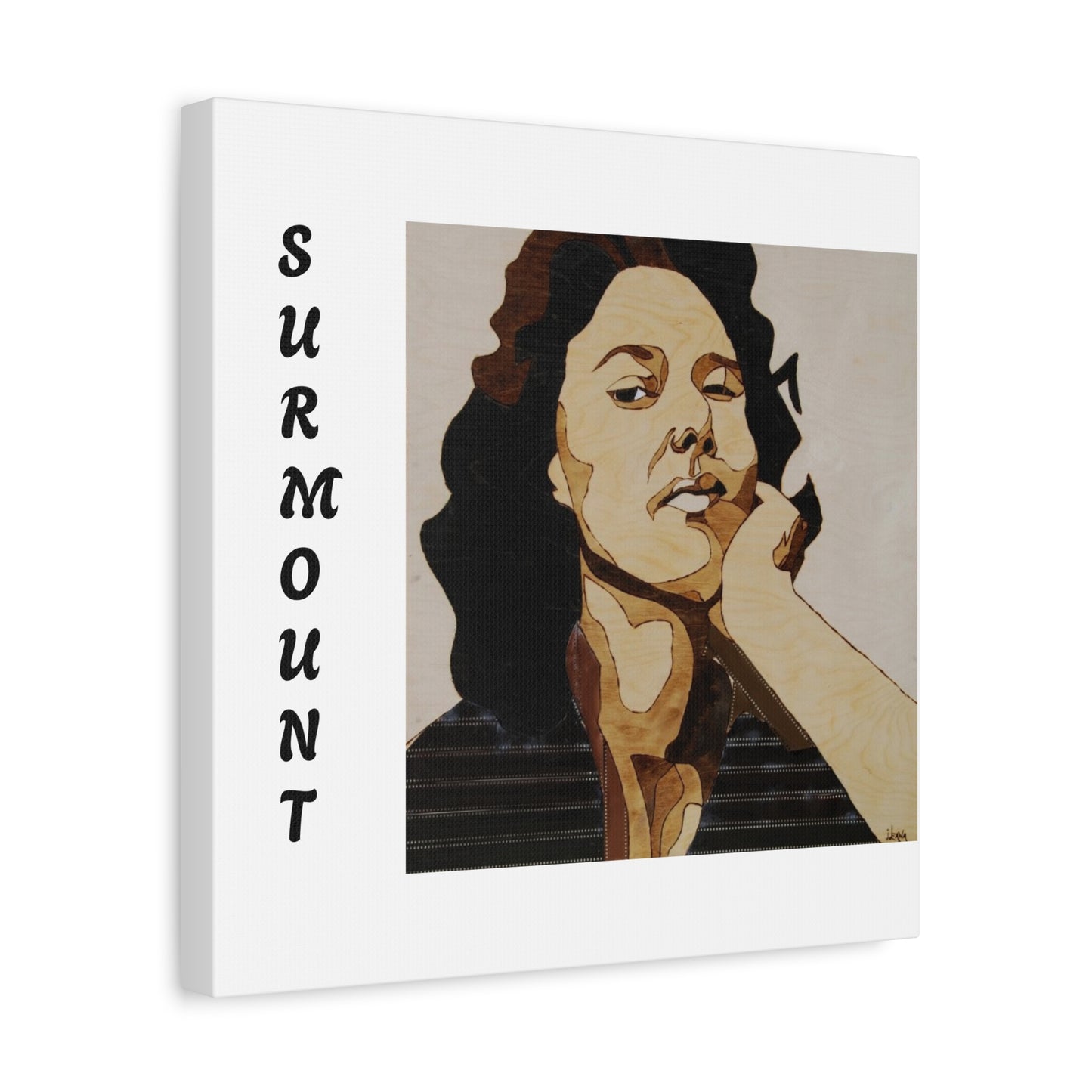 "Surmount", Dorothy Danbridge inspired Contemporary Art Canvas Print - Modern Serene Portrait Decoration