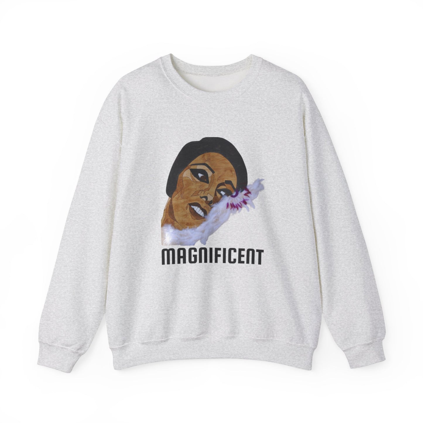 Magnificent Art Crewneck Sweatshirt, Cozy Unisex Sweatshirt, Inspirational Gift Sweatshirt, Unique Vintage Style, Everyday Casual Wear