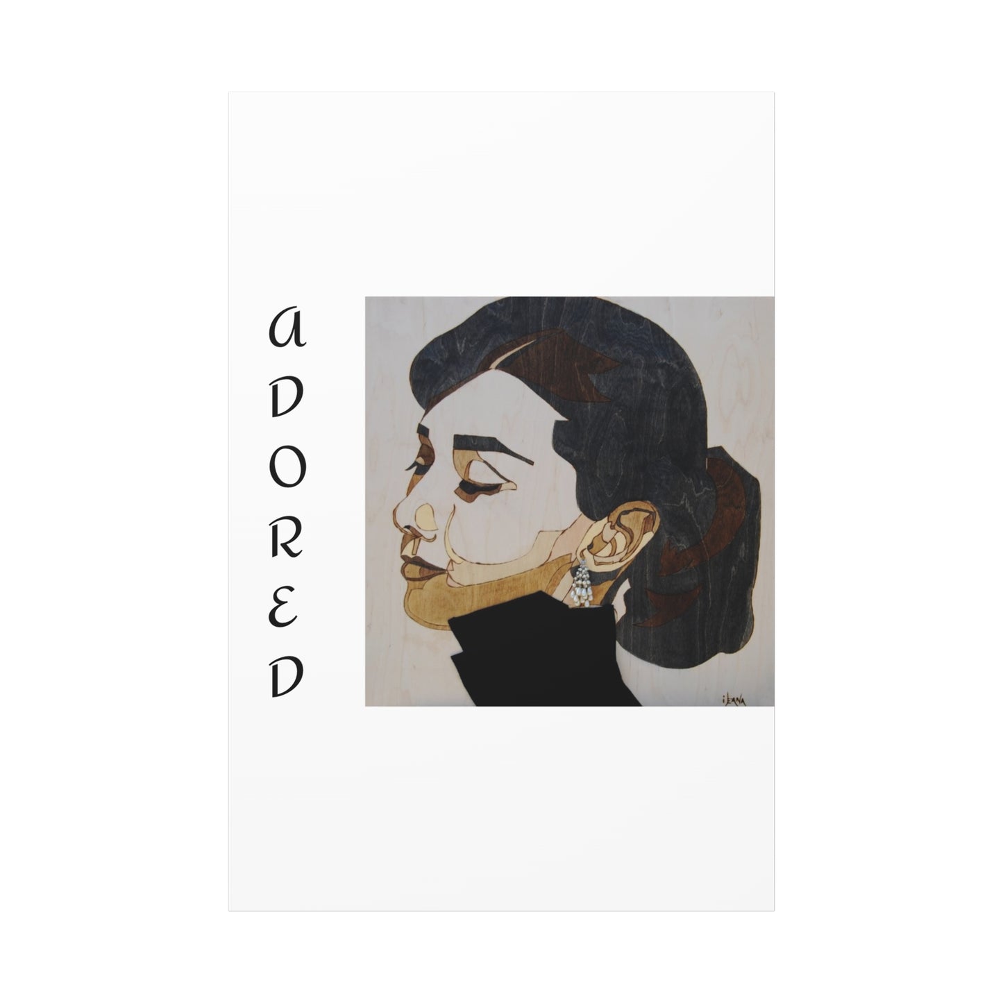 "Adored"Canvas Art – Stylish Portrait of a Woman