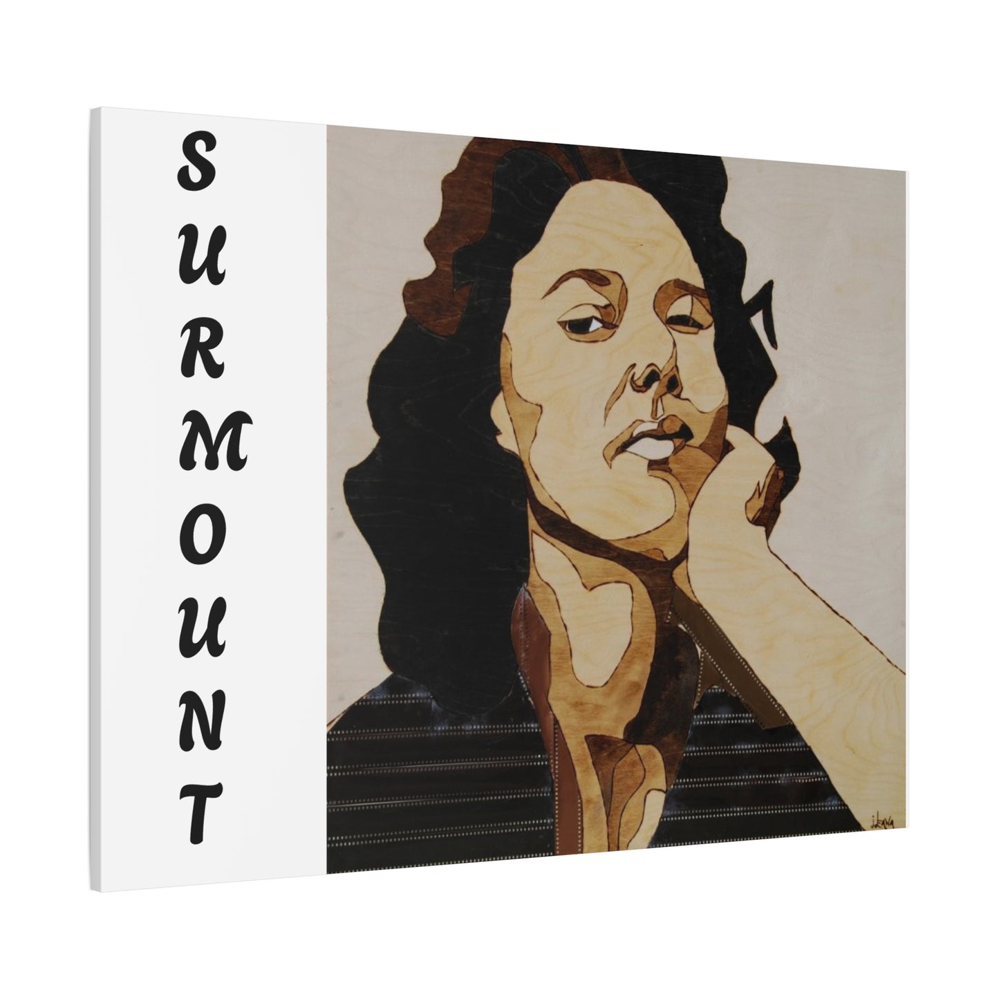 "Surmount", Dorothy Danbridge inspired Contemporary Art Canvas Print - Modern Serene Portrait Decoration