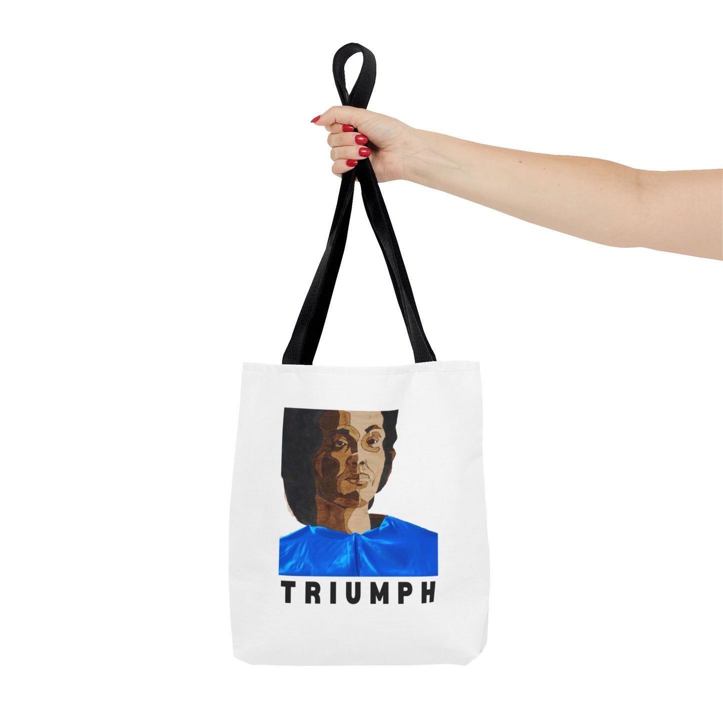 Inspirational Triumph Tote Bag, Motivational Carryall, Gift for Students, Eco-Friendly Bag, Woman Empowerment Design