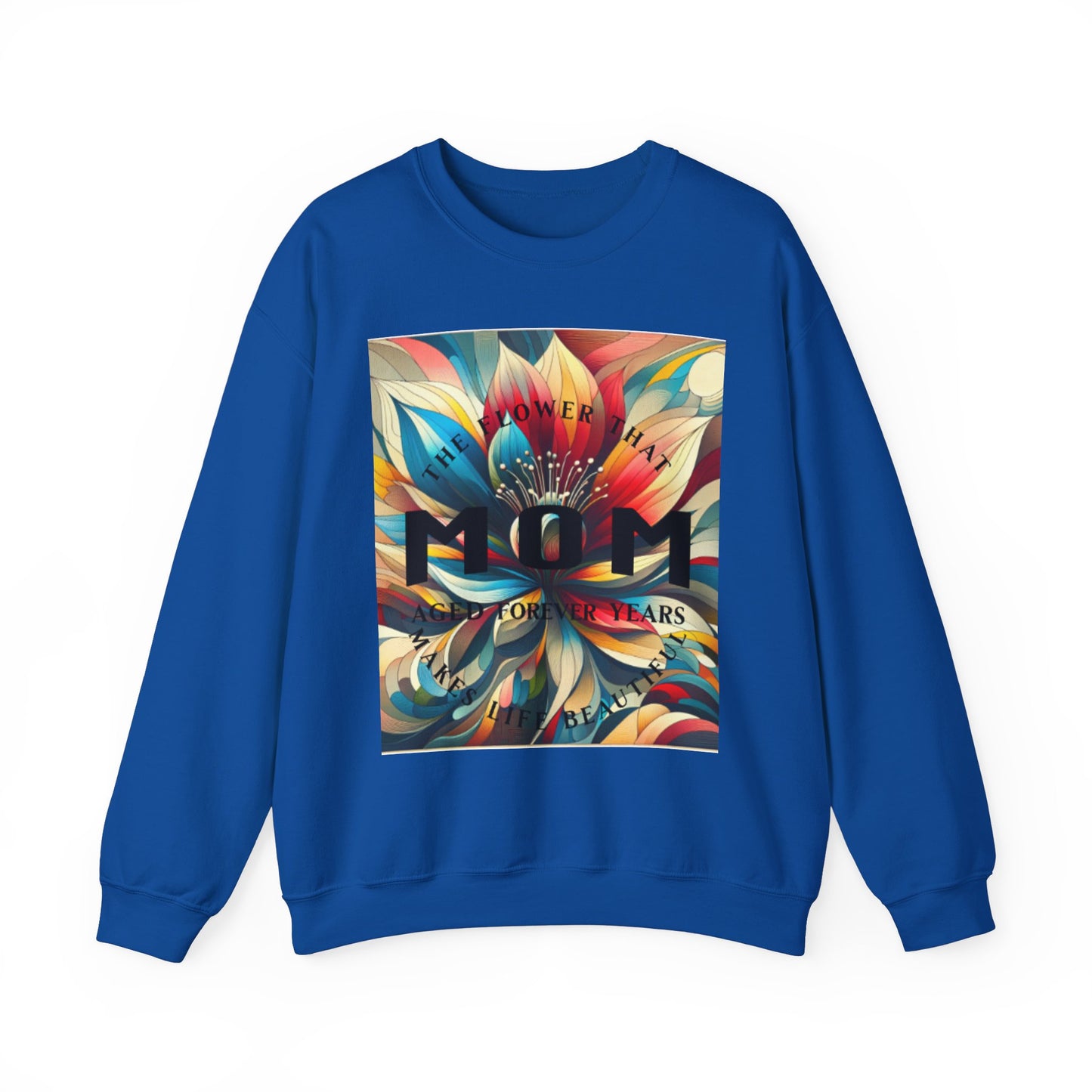 "The Flower" Mom Crewneck Sweatshirt - Perfect Gift for Mother's Day
