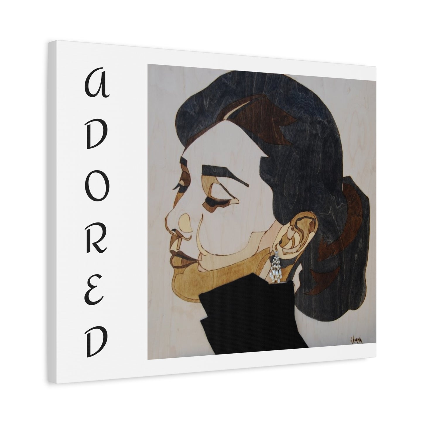 "Adored"Canvas Art – Stylish Portrait of a Woman
