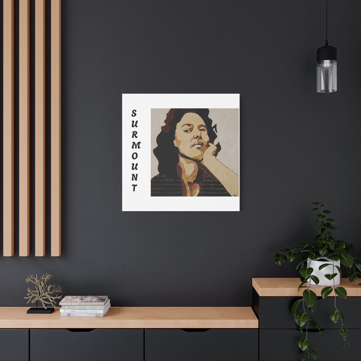 "Surmount", Dorothy Danbridge inspired Contemporary Art Canvas Print - Modern Serene Portrait Decoration