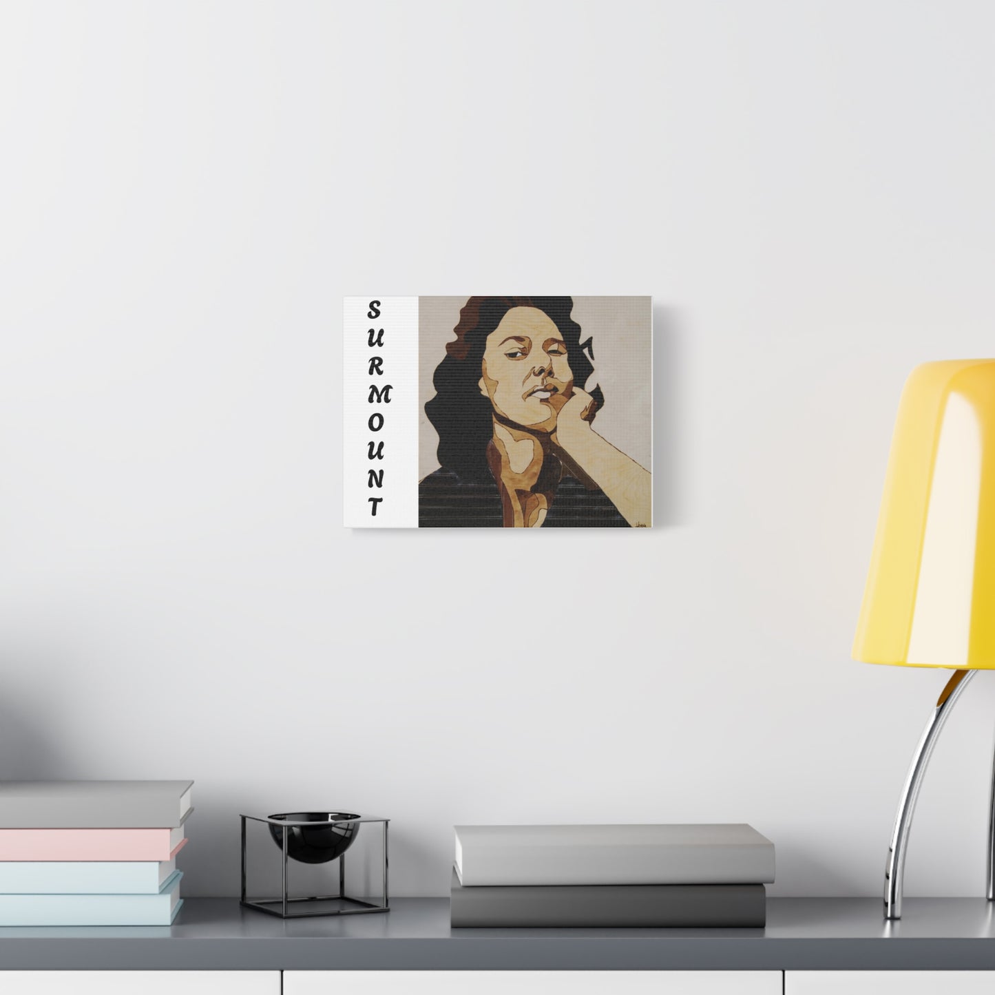 "Surmount", Dorothy Danbridge inspired Contemporary Art Canvas Print - Modern Serene Portrait Decoration