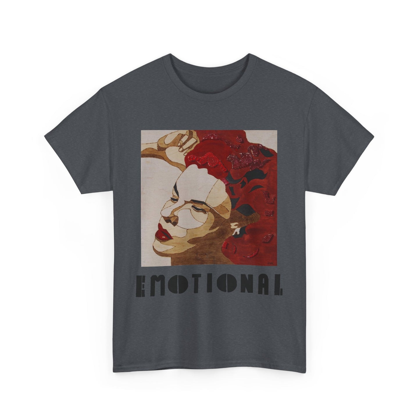 Emotional Art Unisex Heavy Cotton Tee | Aesthetic Shirt, Soft Graphic Tee, Casual Wear, Gift for Art Lovers, Unique Expression