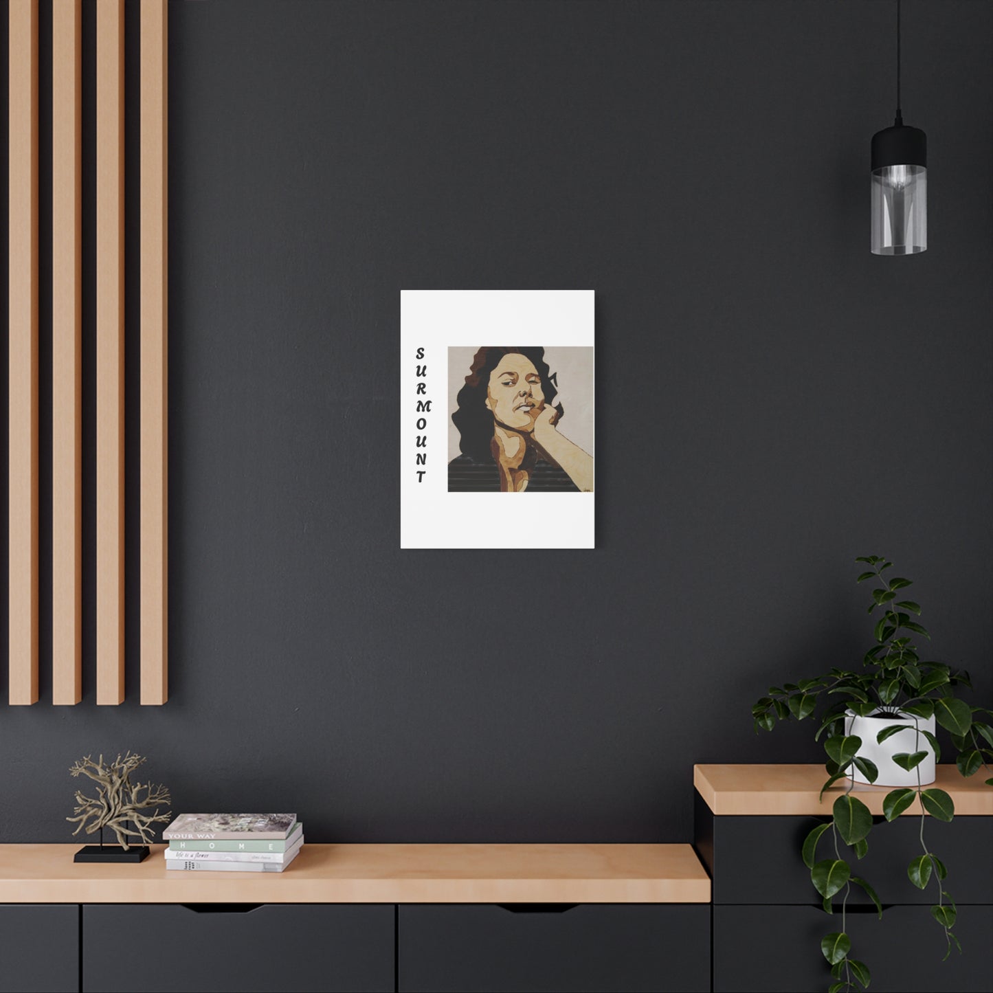"Surmount", Dorothy Danbridge inspired Contemporary Art Canvas Print - Modern Serene Portrait Decoration
