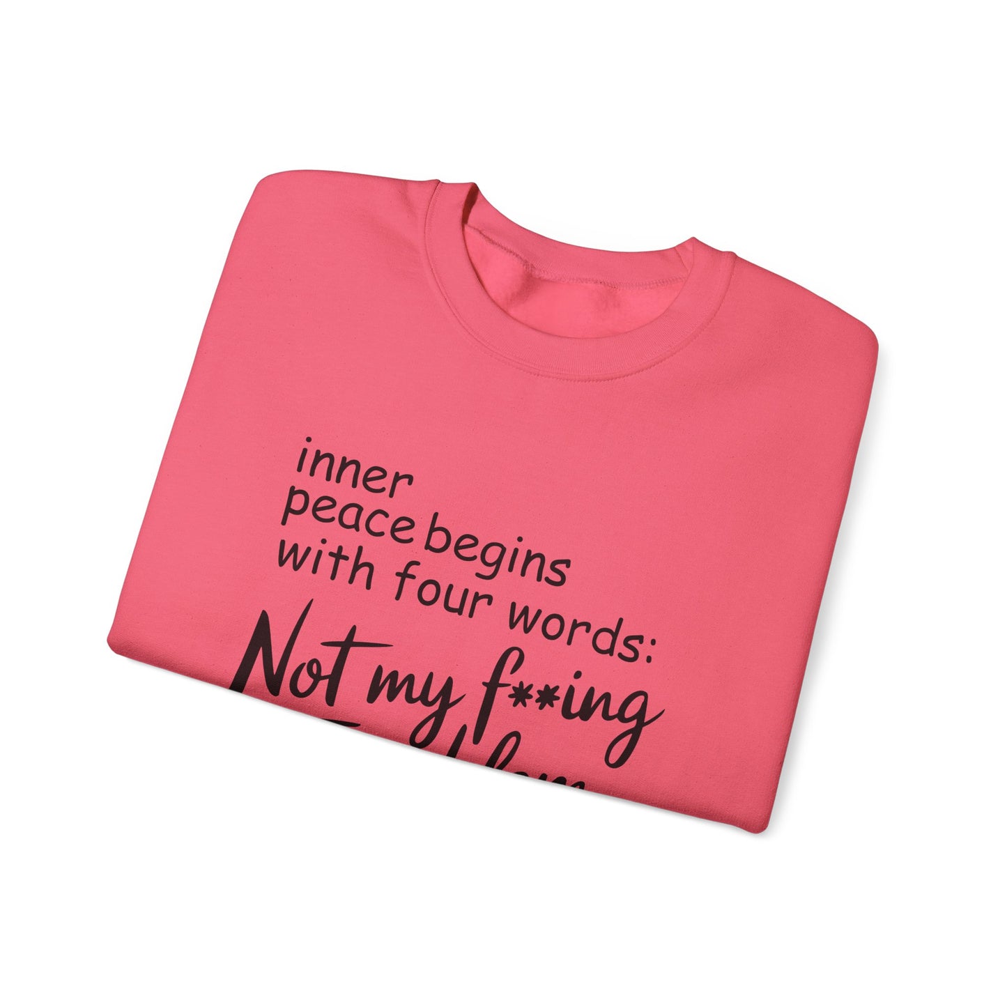 Funny Quote Crewneck Sweatshirt, Cozy Gift for Friends, Self-Care Apparel, Relaxed Fit Sweatshirt, Motivational Hoodie