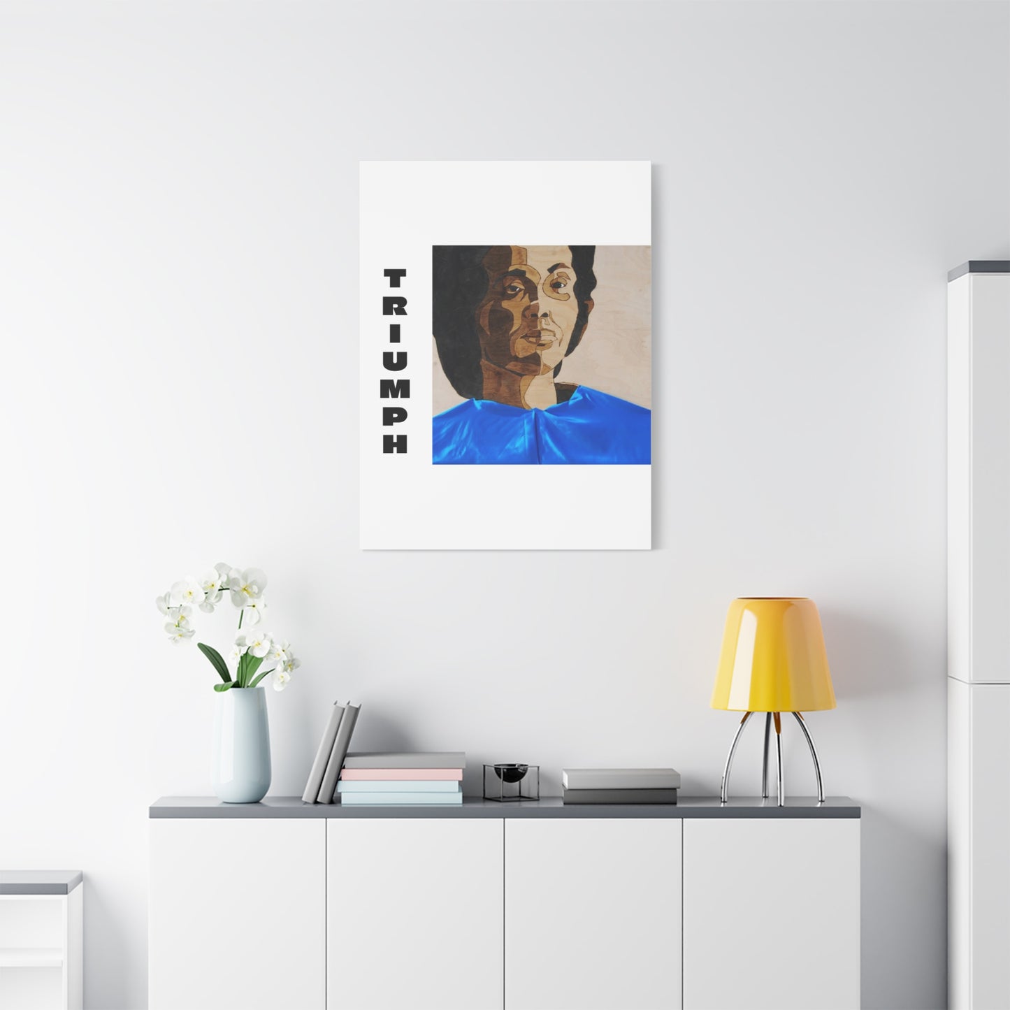 Artistic Canvas Wall Art - Stretched Matte Print of Iconic Portrait