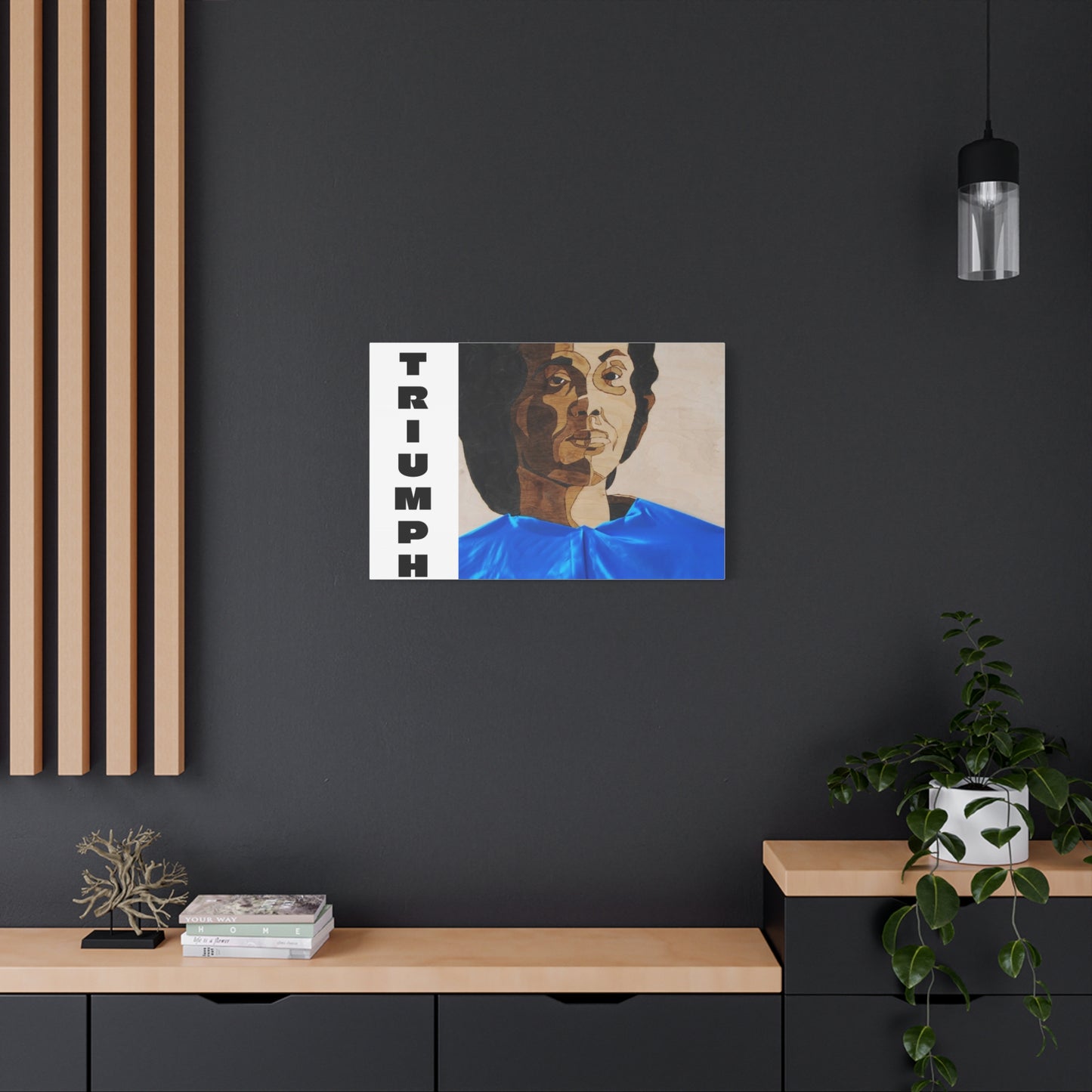 Artistic Canvas Wall Art - Stretched Matte Print of Iconic Portrait