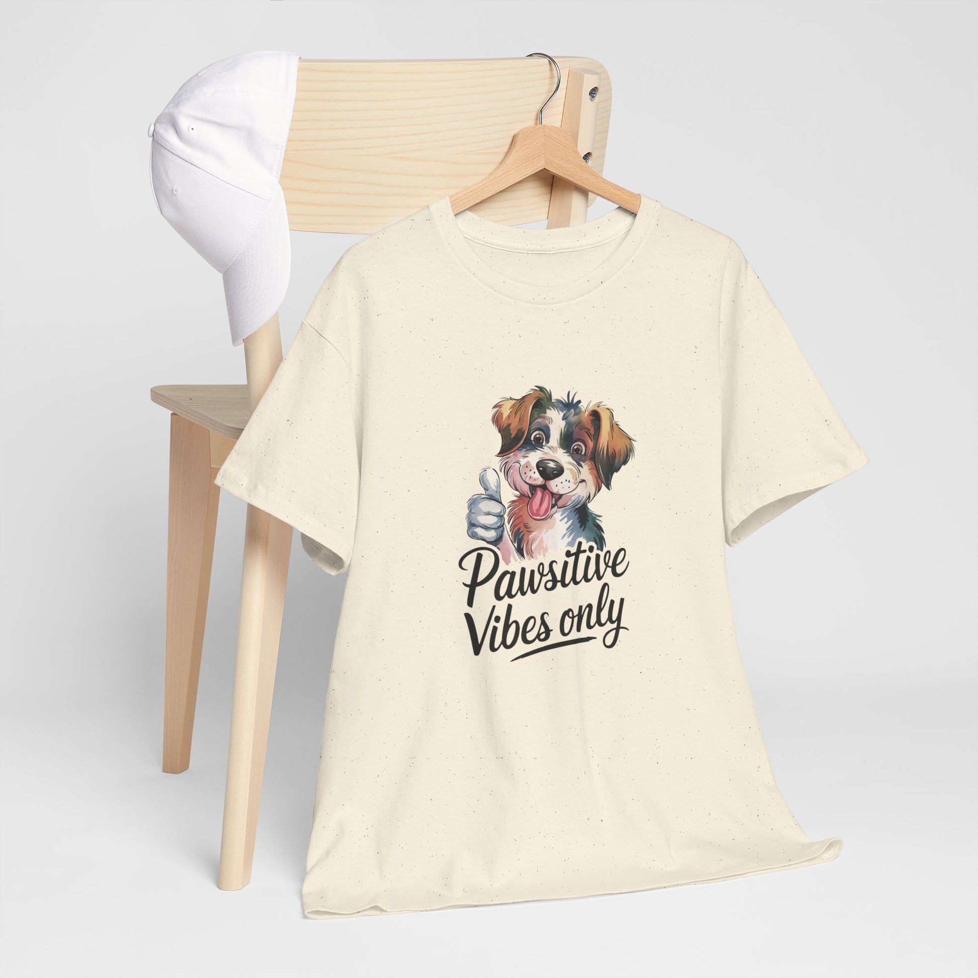 Pawsitive Vibes Only Unisex Heavy Cotton Tee - Ileana Marie Designs