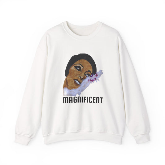 Magnificent Art Crewneck Sweatshirt, Cozy Unisex Sweatshirt, Inspirational Gift Sweatshirt, Unique Vintage Style, Everyday Casual Wear