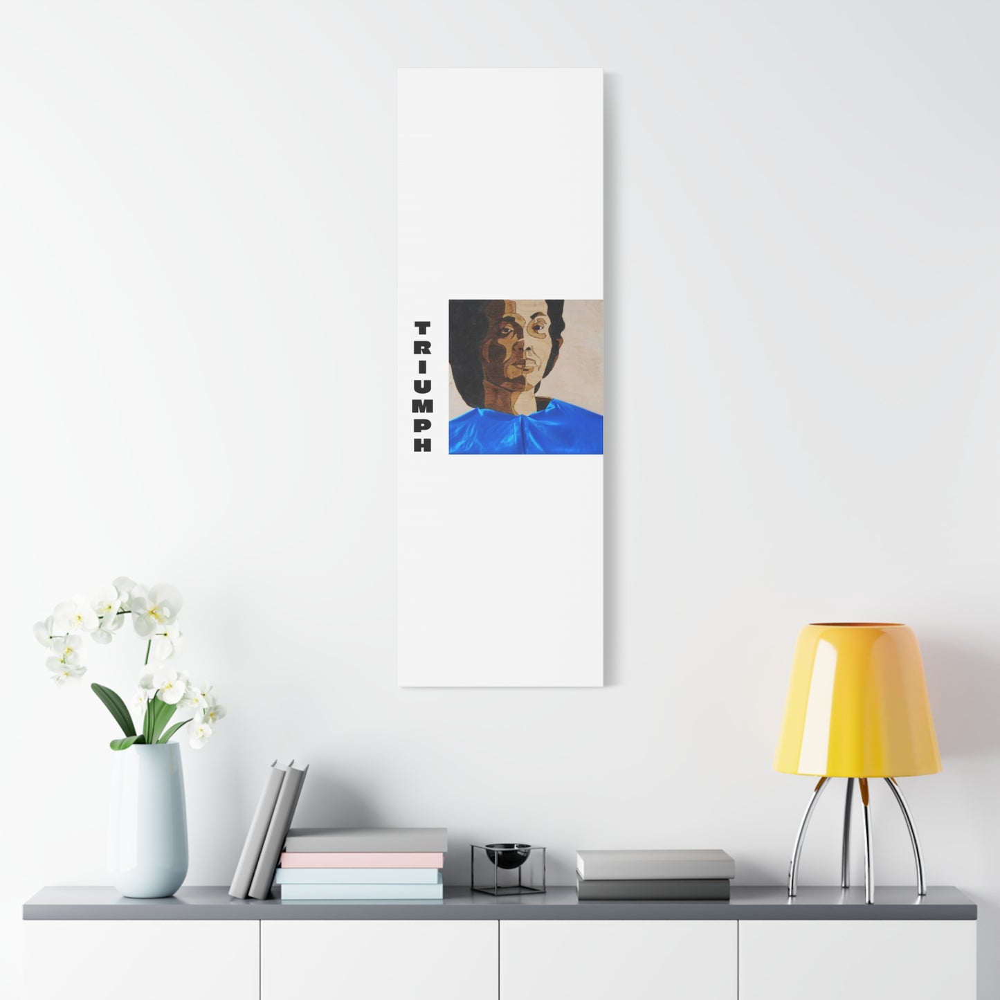 Artistic Canvas Wall Art - Stretched Matte Print of Iconic Portrait