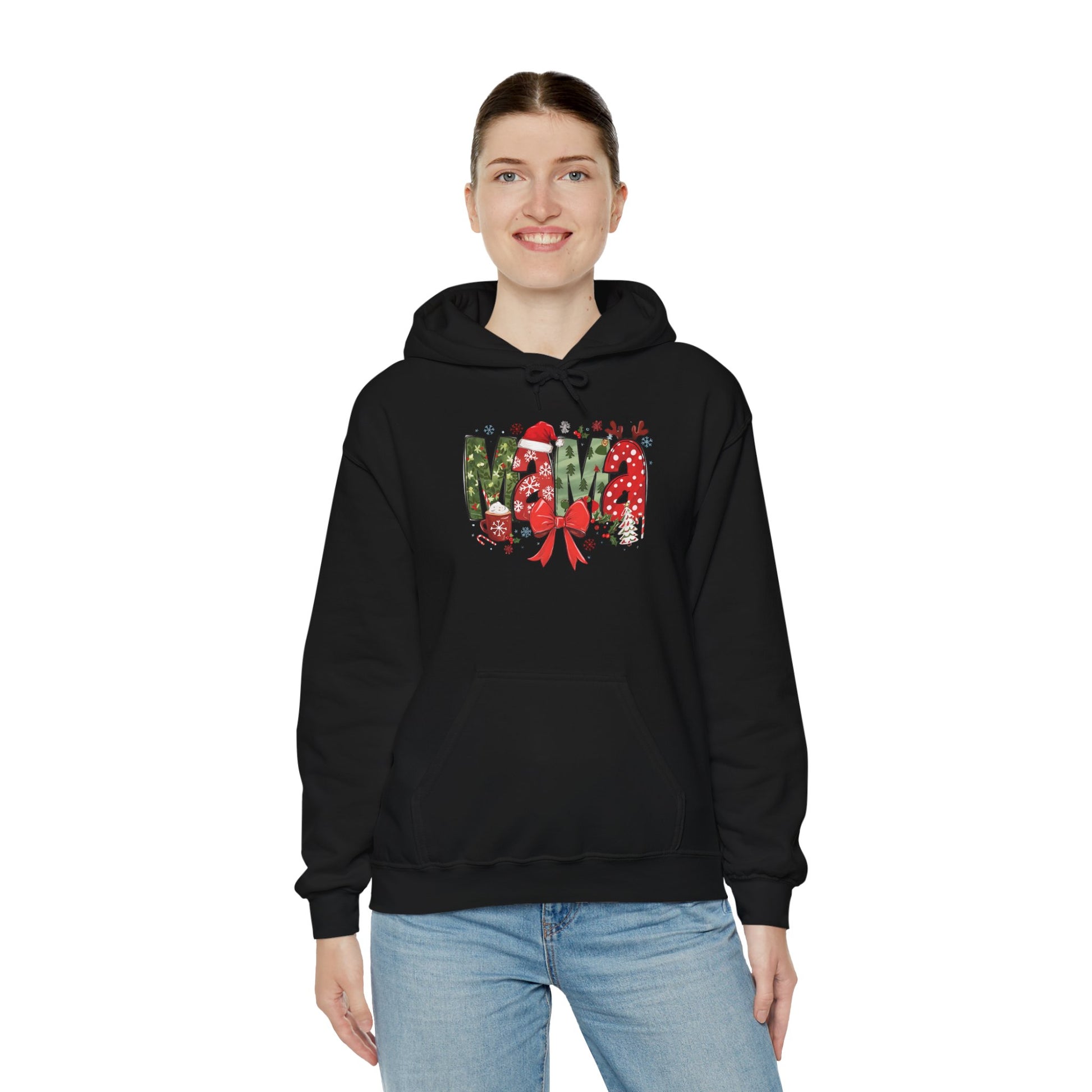 Festive Merry Sweatshirt - Unisex Heavy Blend™ Hoodie for Holiday Cheer - Ileana Marie Designs