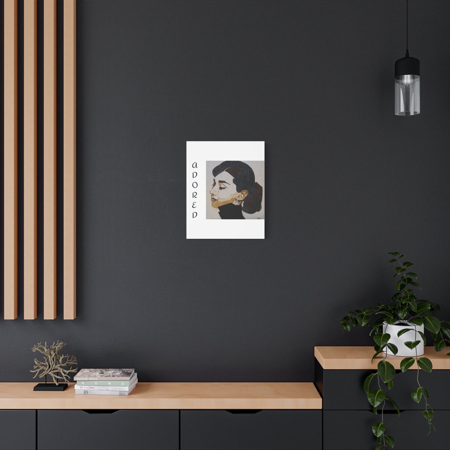 "Adored"Canvas Art – Stylish Portrait of a Woman