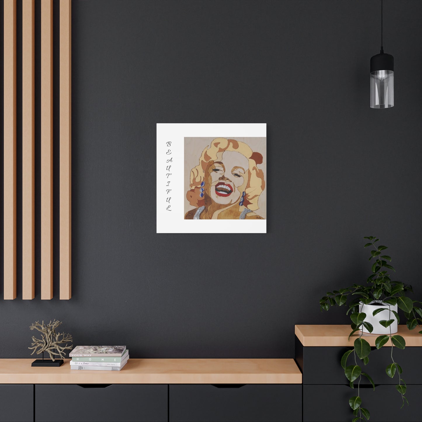 Marilyn Monroe Art Canvas - Stretched Wall Decor for Home & Office