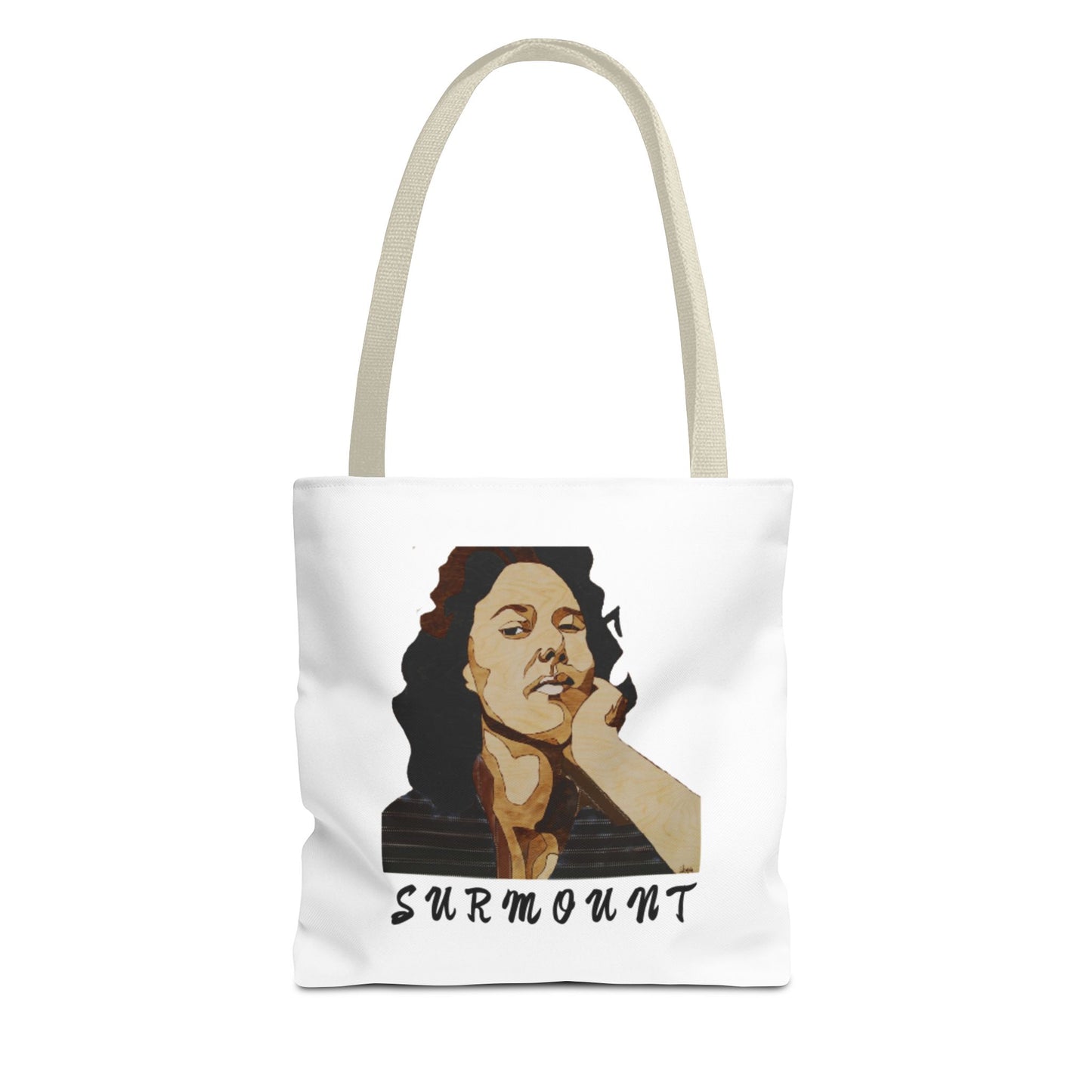 Inspiring Tote Bag: 'SURMOUNT' Motivational Quote, Perfect for Books, Gym, Beach, Eco-Friendly Shopping, Gift Idea