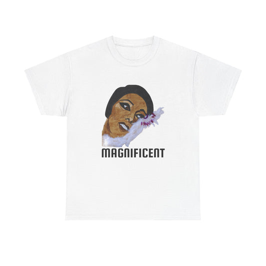 Magnificent Unisex Heavy Cotton Tee, Empowering Shirt, Art-Inspired Tee, Gift for Art Lovers, Everyday Wear, Statement Fashion