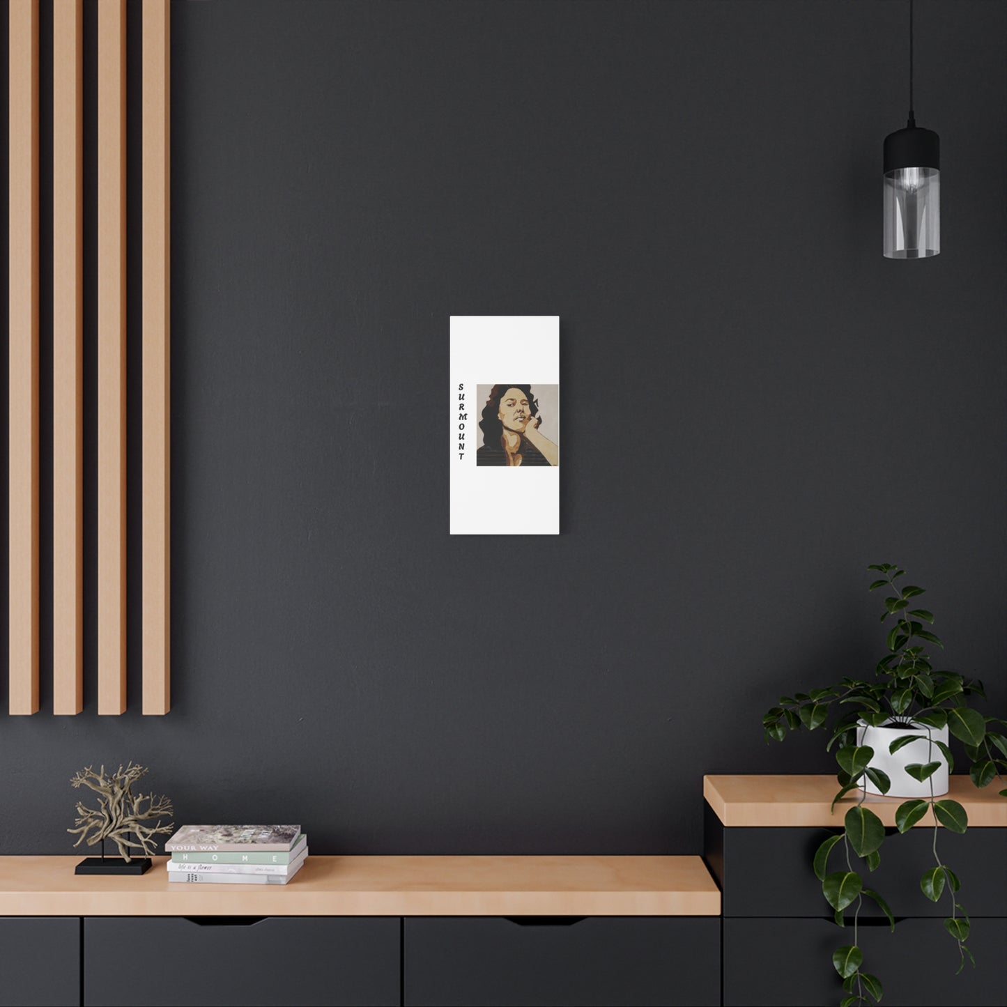 "Surmount", Dorothy Danbridge inspired  Contemporary Art Canvas Print - Modern Serene Portrait Decoration