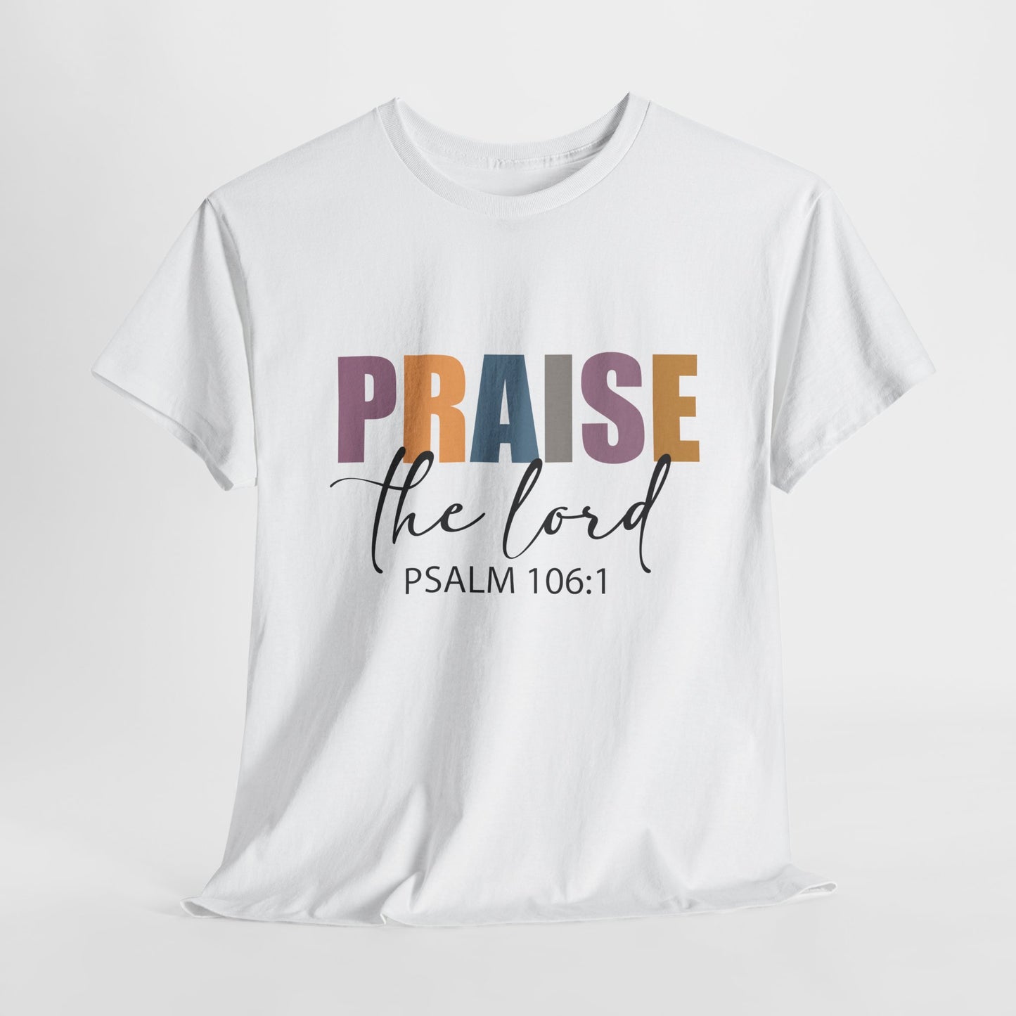 Praise the Lord Unisex Heavy Cotton Tee - Faith Inspired Apparel - Ileana Marie Designs