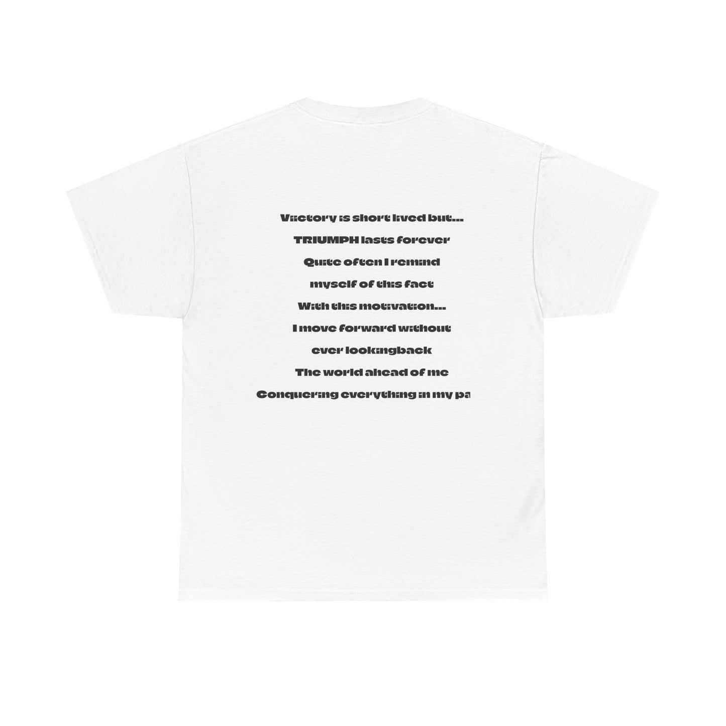 Inspirational Triumph T-Shirt, Unisex Heavy Cotton Tee, Motivational Apparel, Graphic Tee, Perfect for Activism and Celebrations