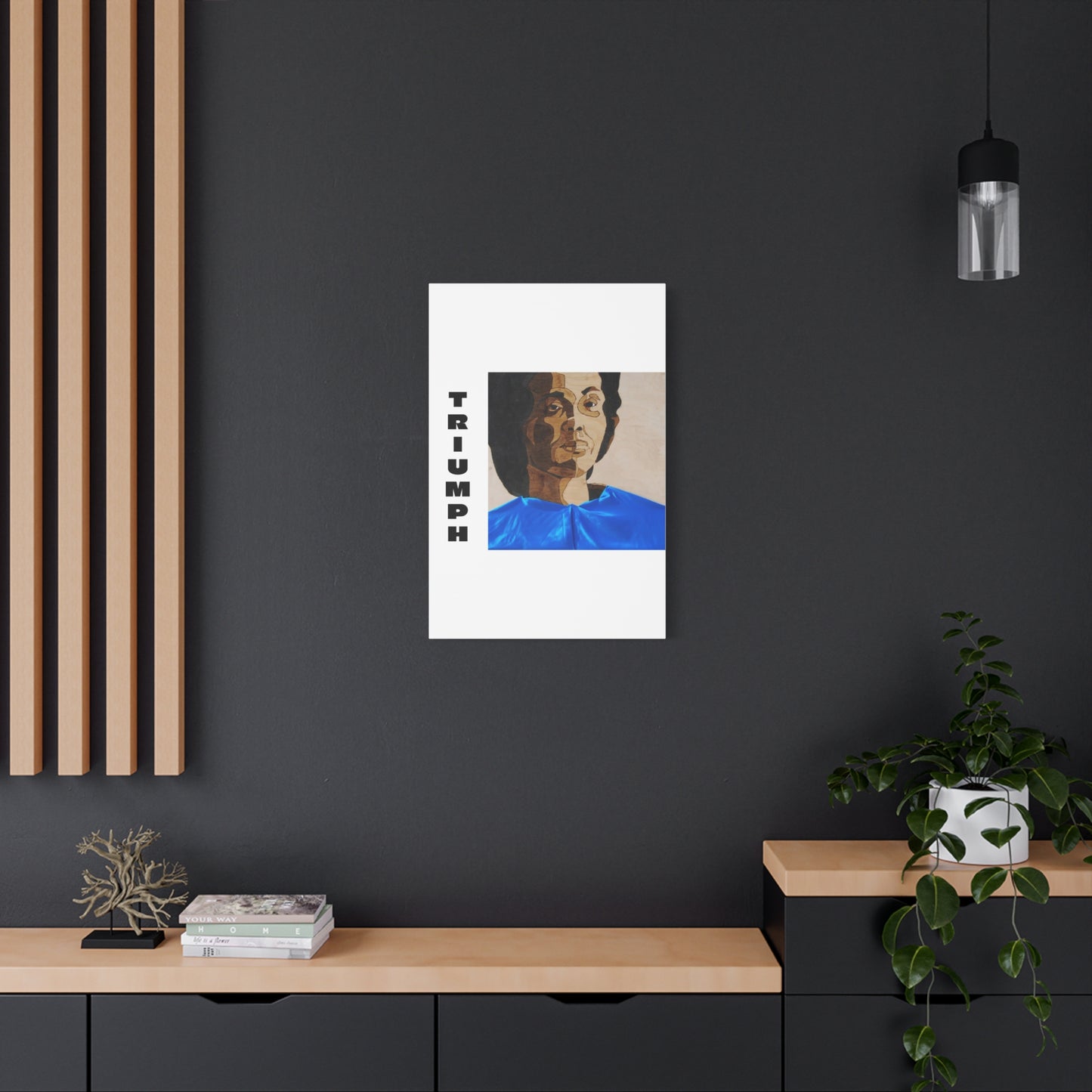 Artistic Canvas Wall Art - Stretched Matte Print of Iconic Portrait