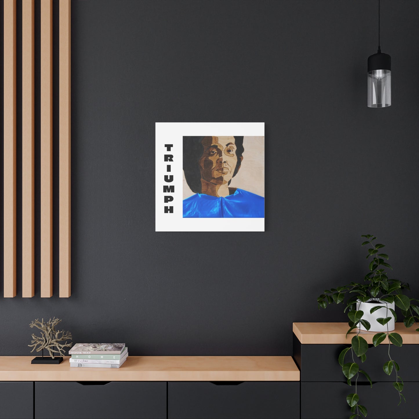 Artistic Canvas Wall Art - Stretched Matte Print of Iconic Portrait