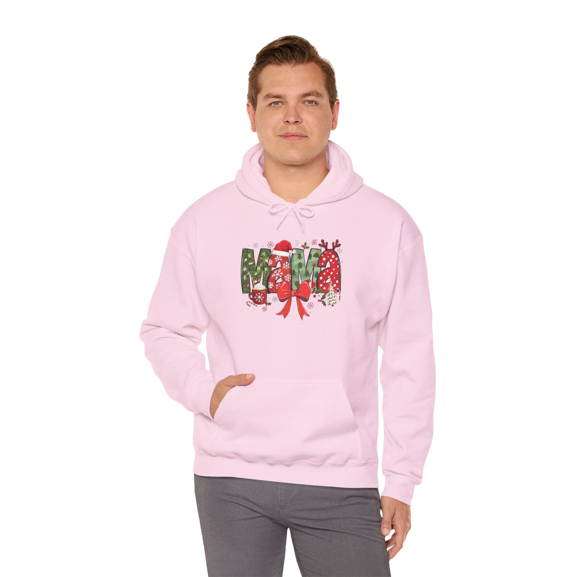 Festive Merry Sweatshirt - Unisex Heavy Blend™ Hoodie for Holiday Cheer - Ileana Marie Designs