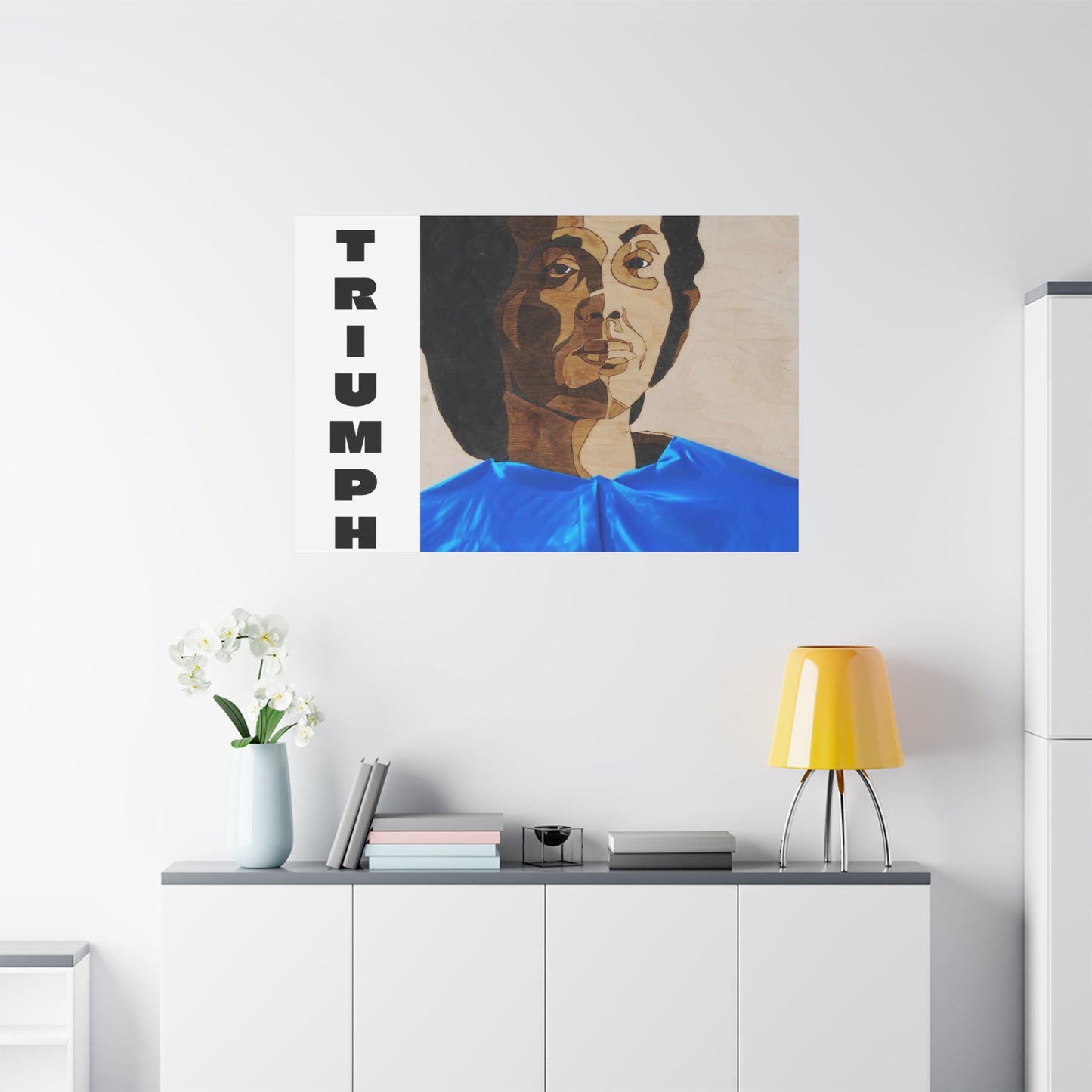 Artistic Canvas Wall Art - Stretched Matte Print of Iconic Portrait