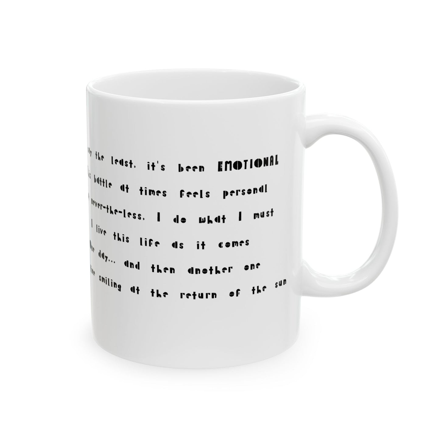 "Emotional" Ceramic Mug, (11oz, 15oz)
