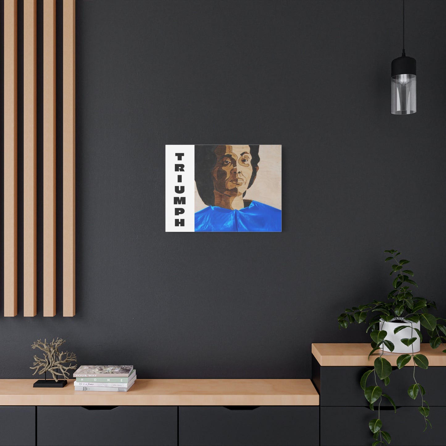 Artistic Canvas Wall Art - Stretched Matte Print of Iconic Portrait