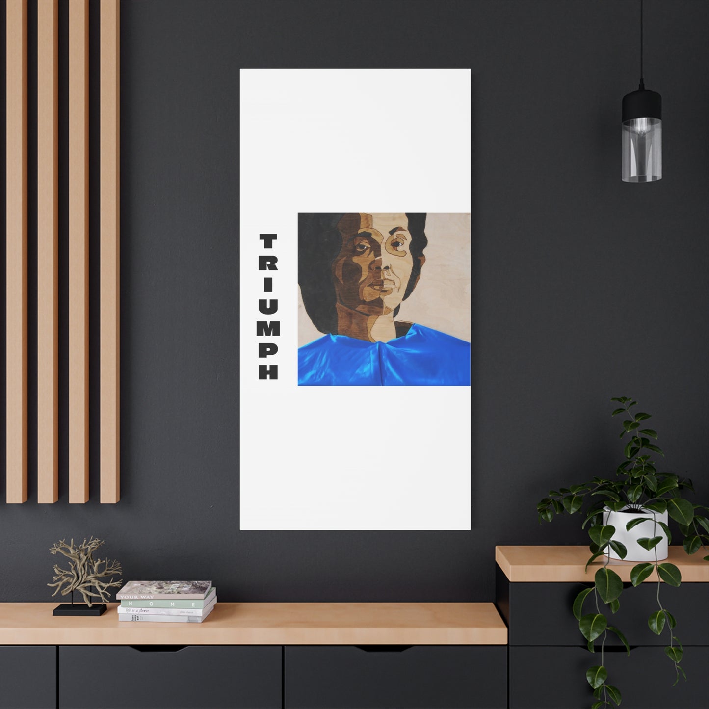 Artistic Canvas Wall Art - Stretched Matte Print of Iconic Portrait