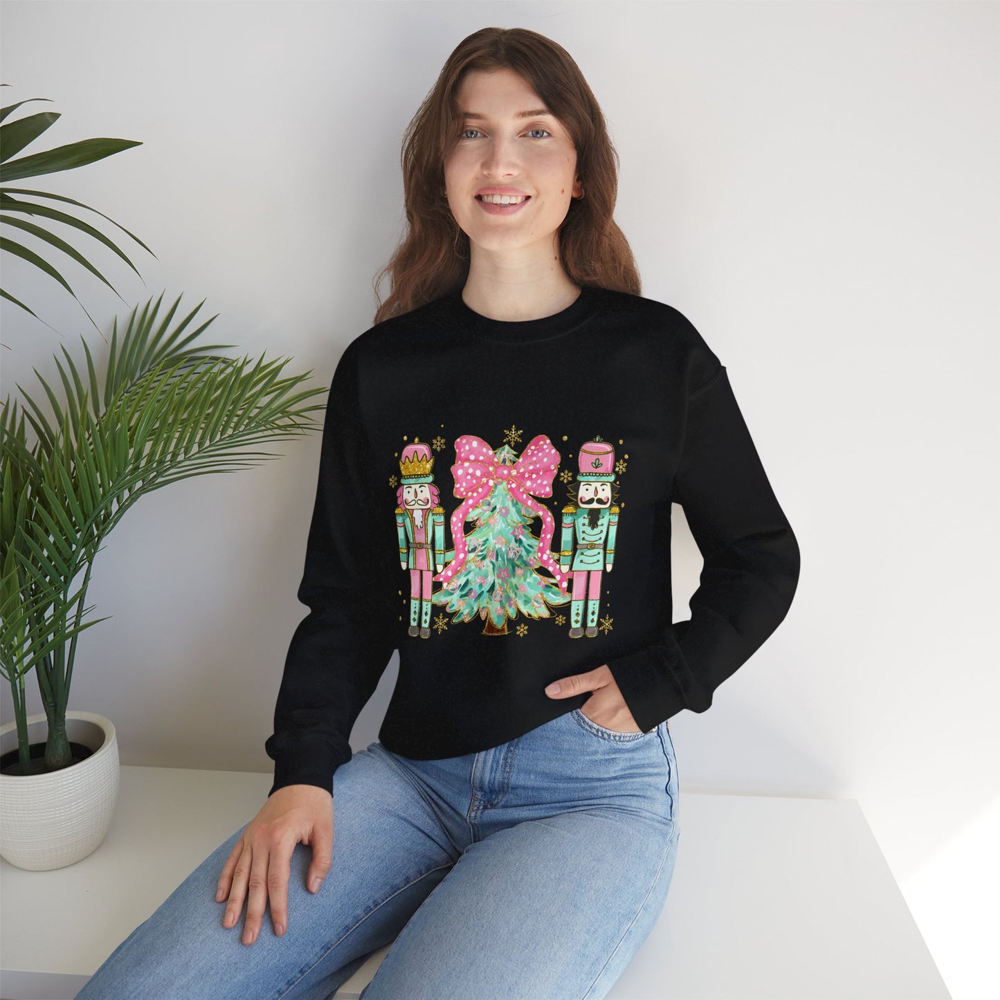 Christmas Nutcracker Crewneck Sweatshirt - Unisex Heavy Blend™ - Ileana Marie Designs