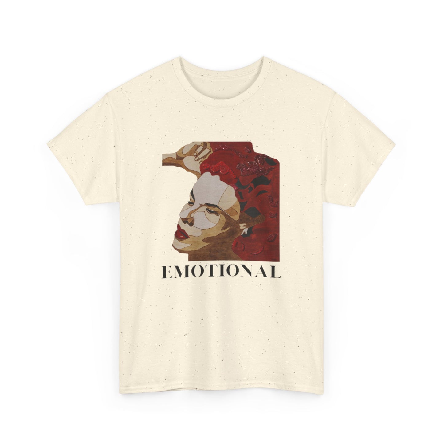 Emotional Art Unisex Heavy Cotton Tee, Graphic Tee, Expressive Shirt, Gift for Artists, Casual Wear, Statement Fashion